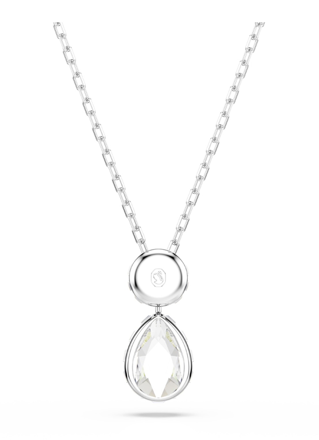 Swarovski Chroma ketting met kristal - detail 5 zilver