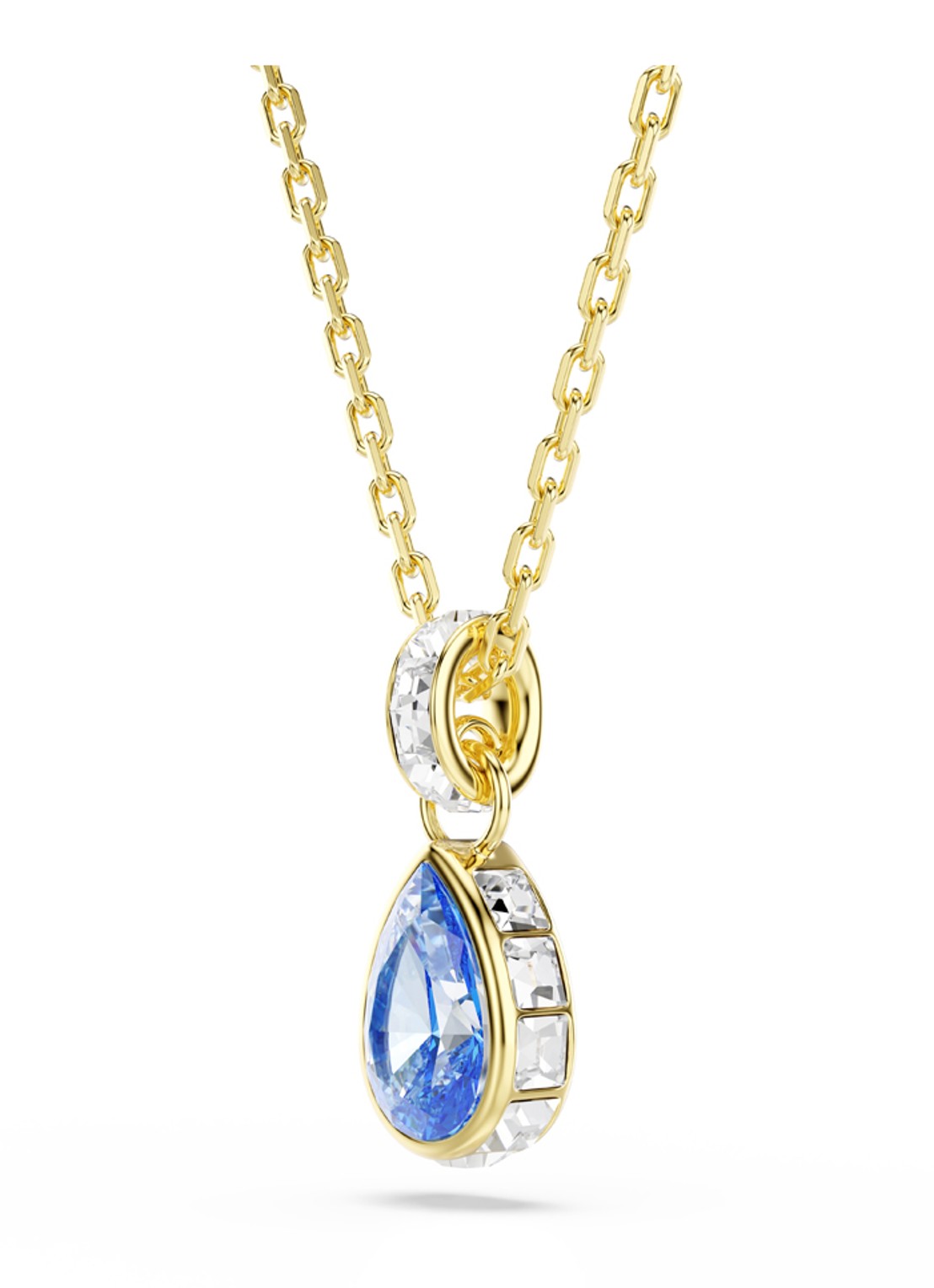 Swarovski Chroma ketting met kristal - detail 2 goud