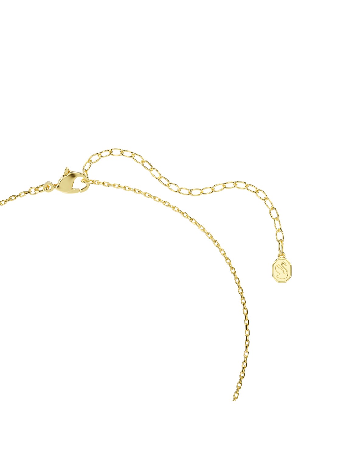 Swarovski Chroma ketting met kristal - detail 3 goud