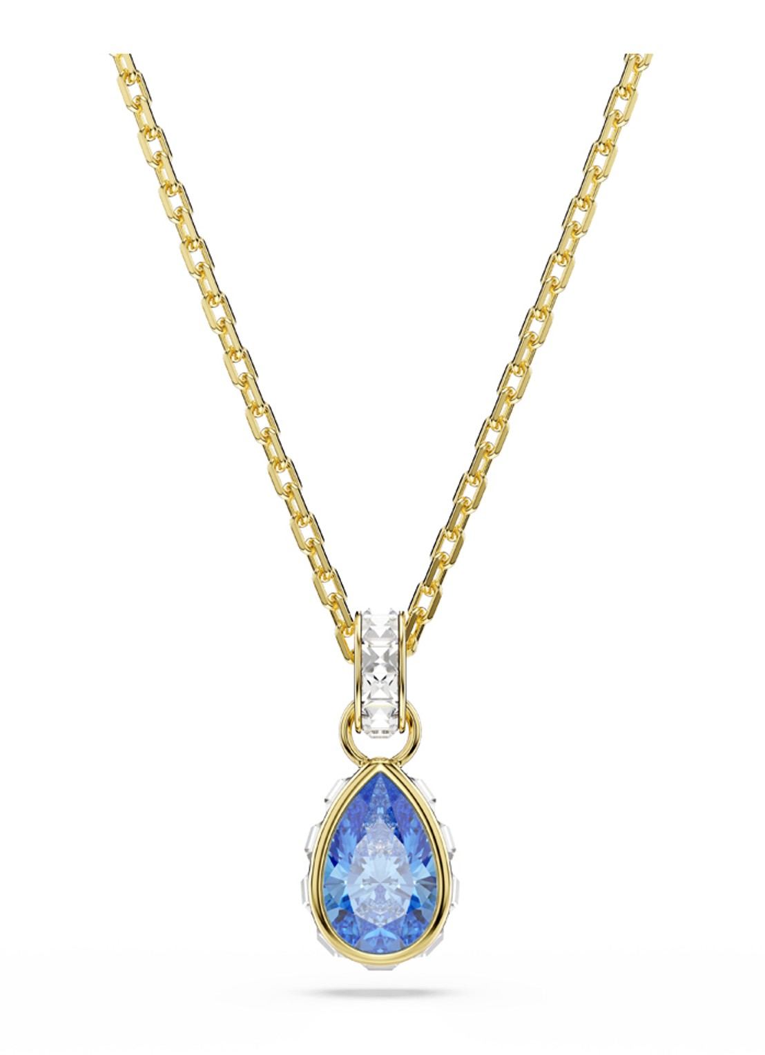 Swarovski Chroma ketting met kristal - voorkant 5 goud