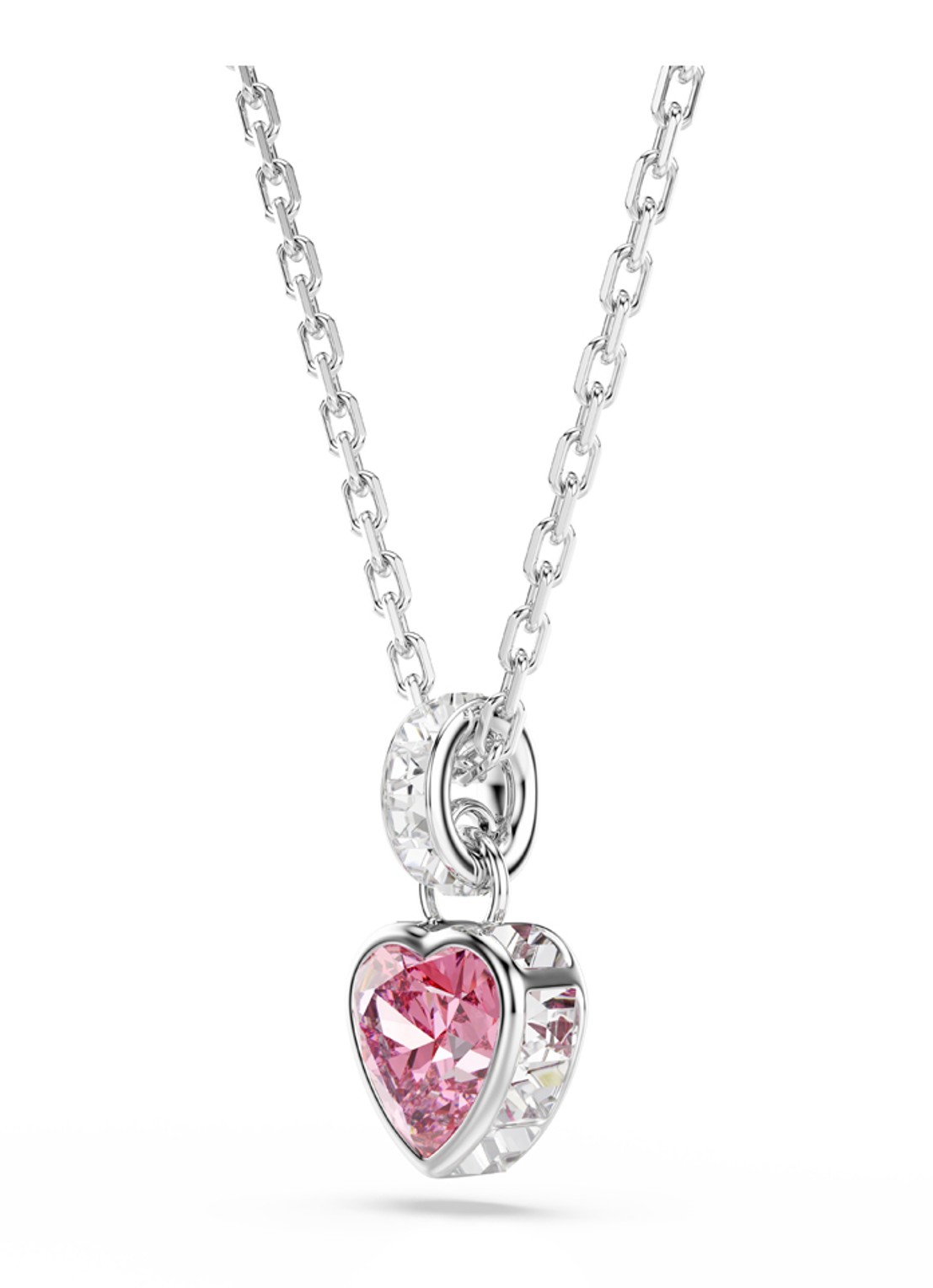 Swarovski Chroma ketting met kristal - detail 3 zilver