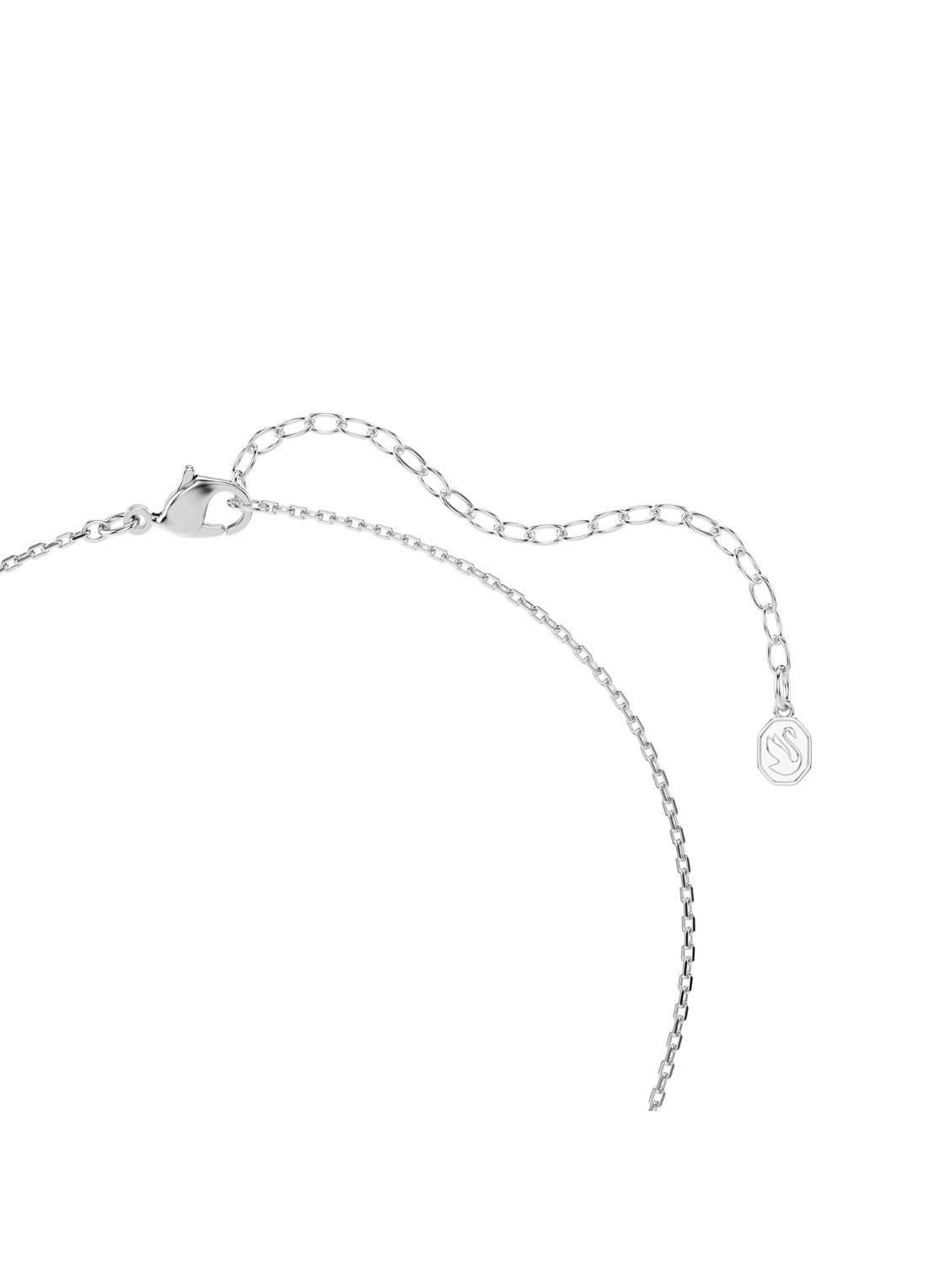 Swarovski Chroma ketting met kristal - detail 4 zilver