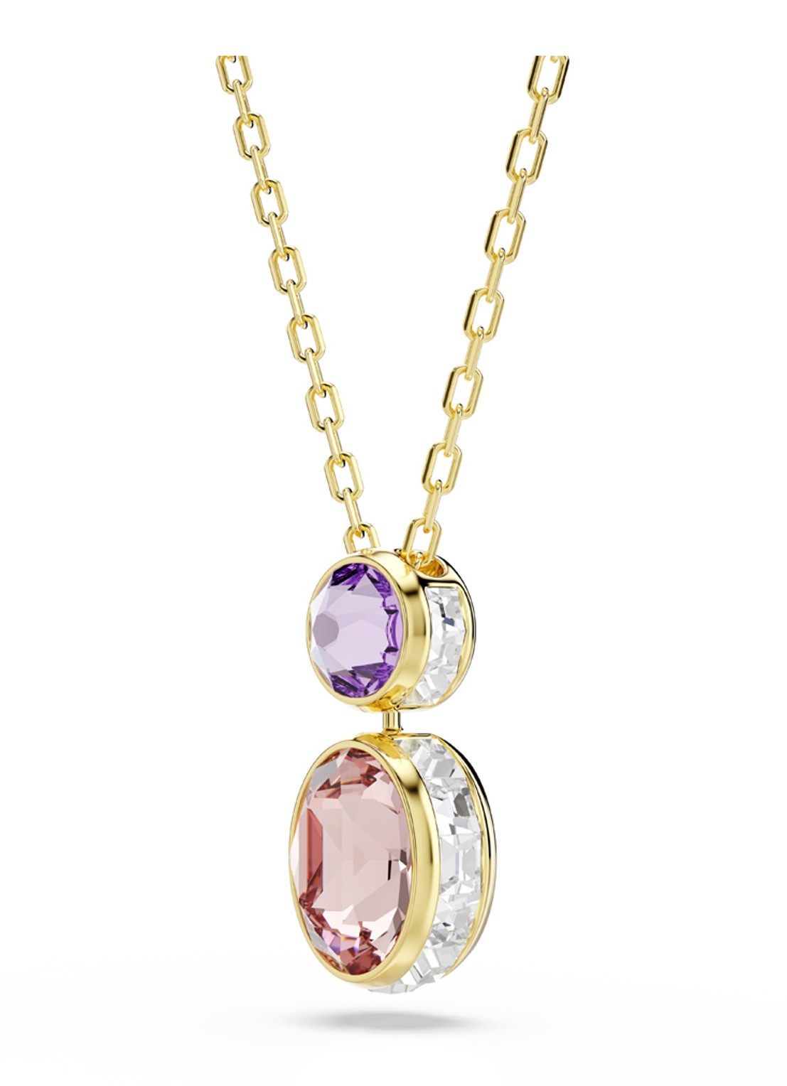 Swarovski Chroma ketting verguld  - detail 2 goud