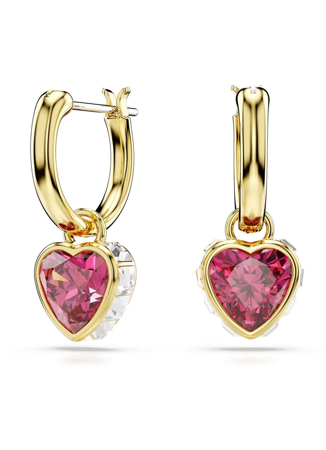 Swarovski Chroma oorringen verguld  - voorkant 4 goud