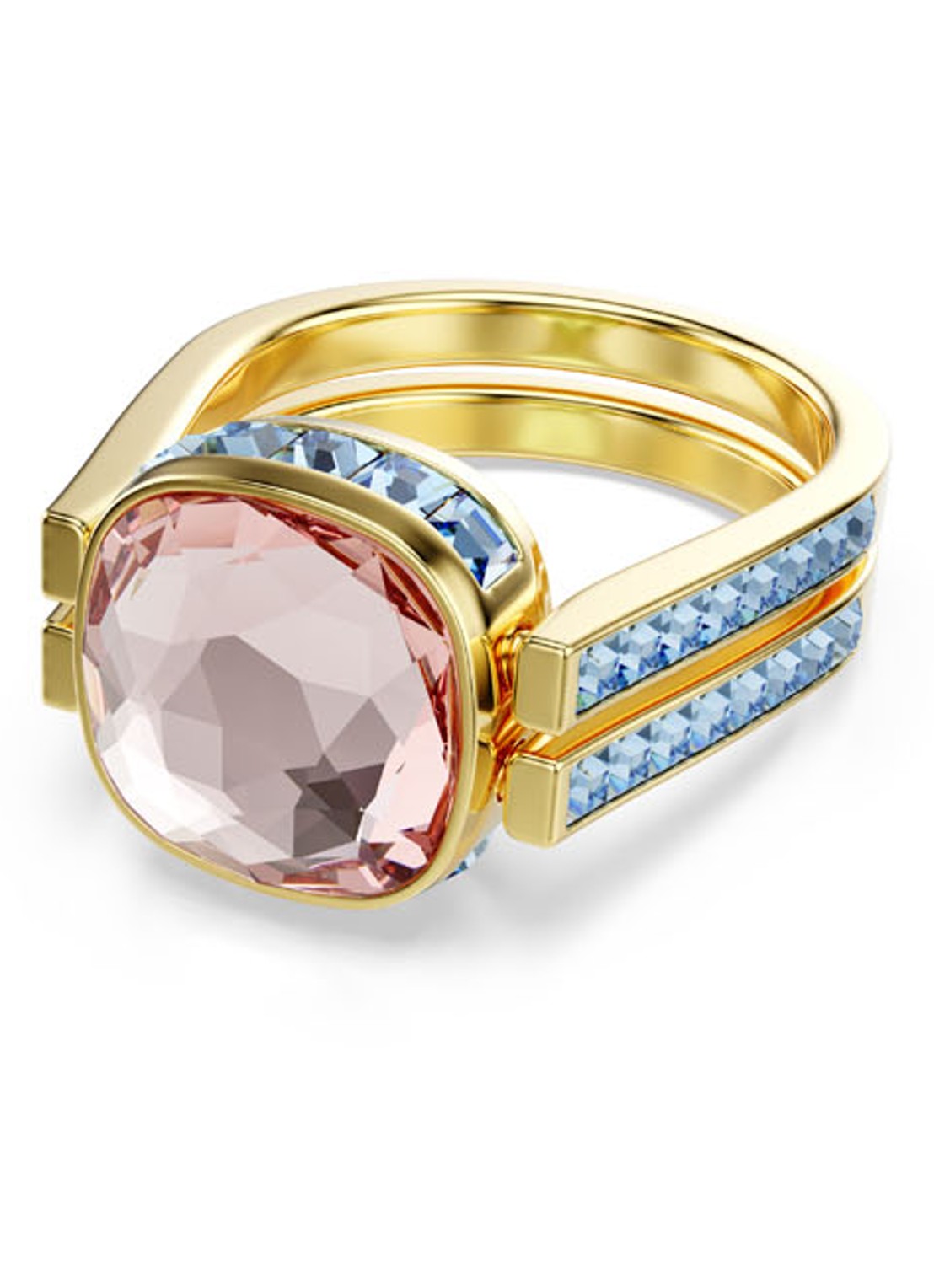 Swarovski Chroma ring verguld 50 - voorkant 7 goud