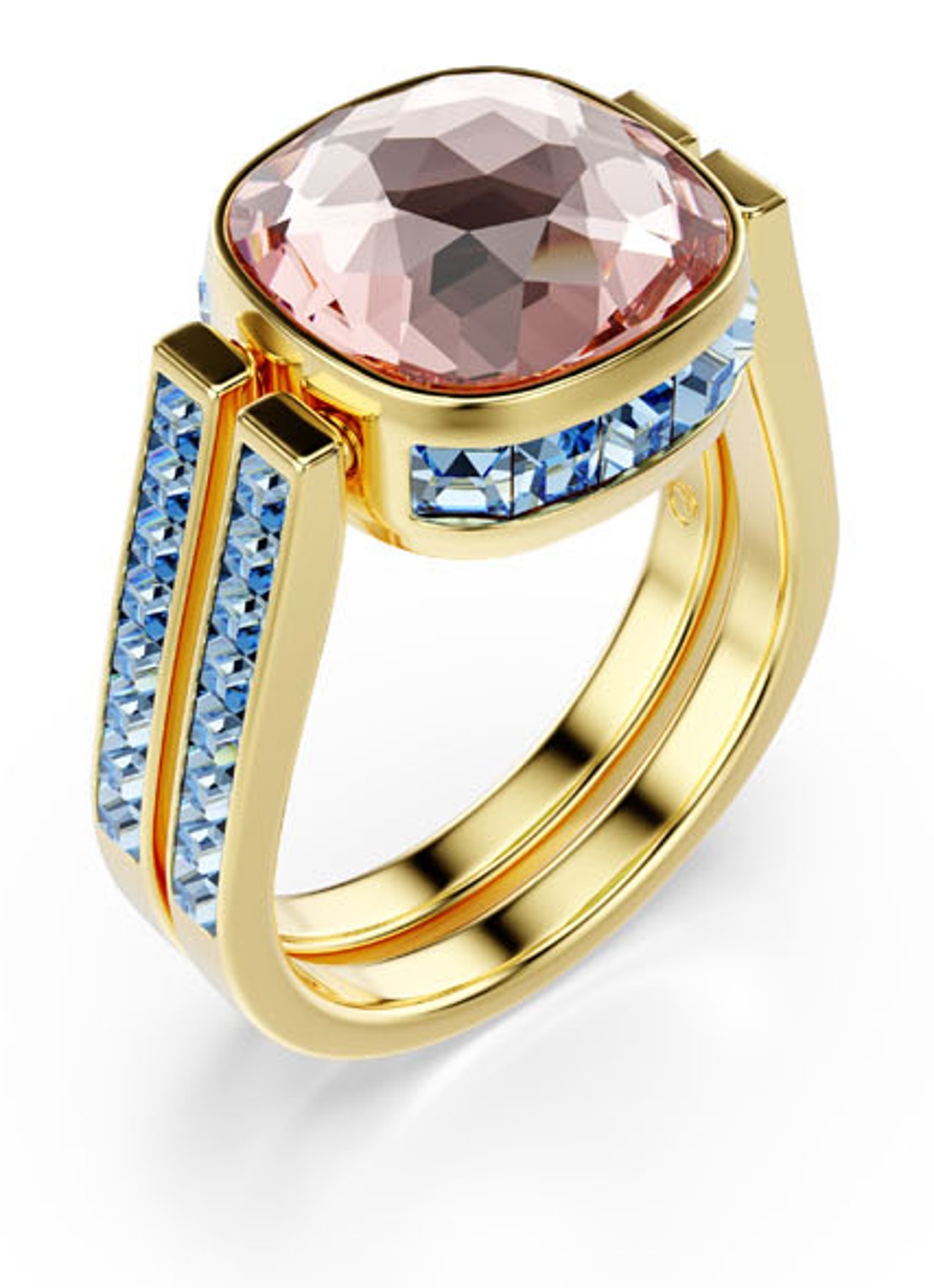 Swarovski Chroma ring verguld 60  - detail 2 goud