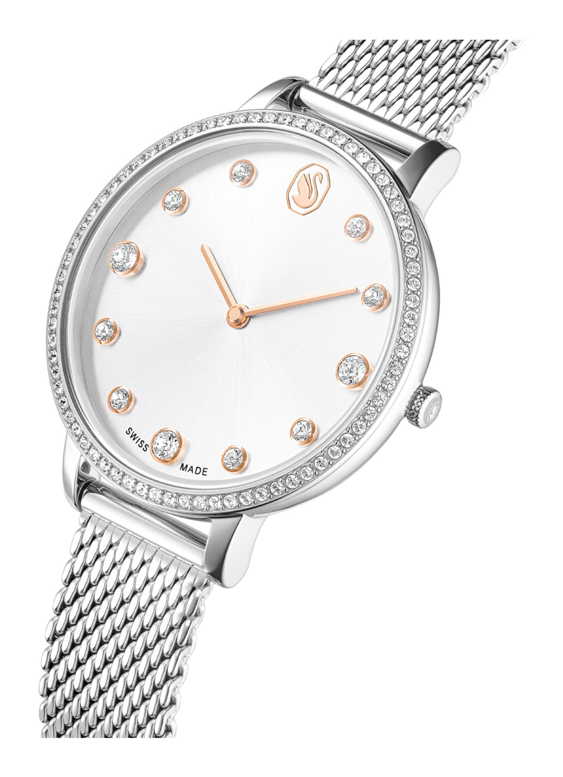Swarovski Clarica horloge 5740971 - detail 3 zilver