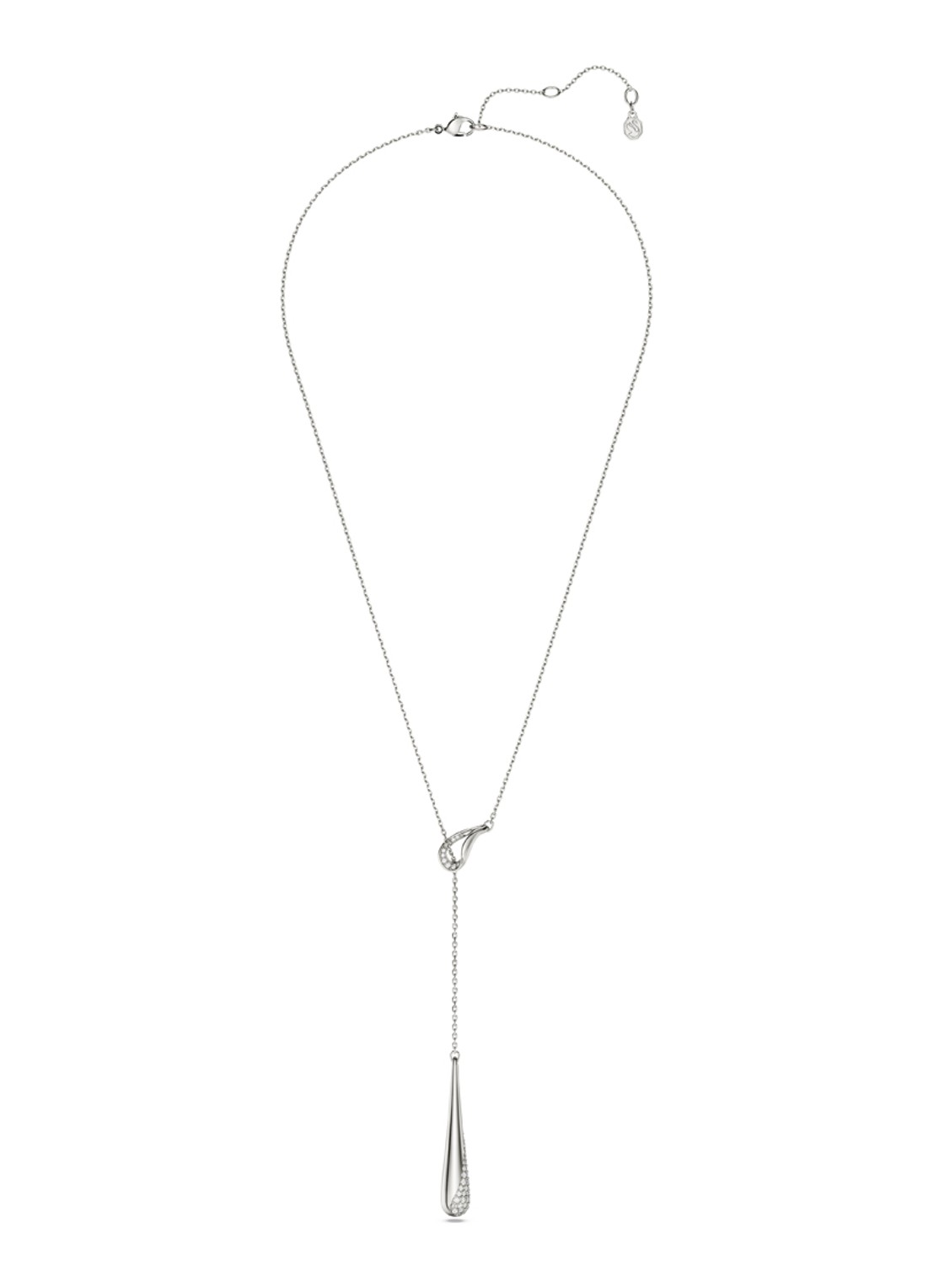 Swarovski Classica ketting met hanger  - detail 2 zilver