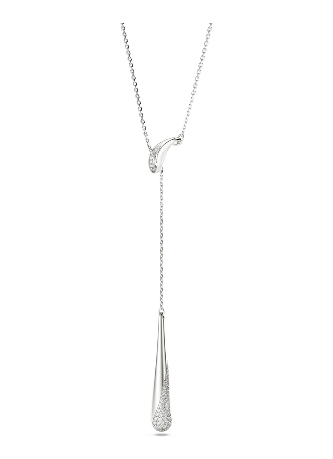 Swarovski Classica ketting met hanger  - detail 3 zilver