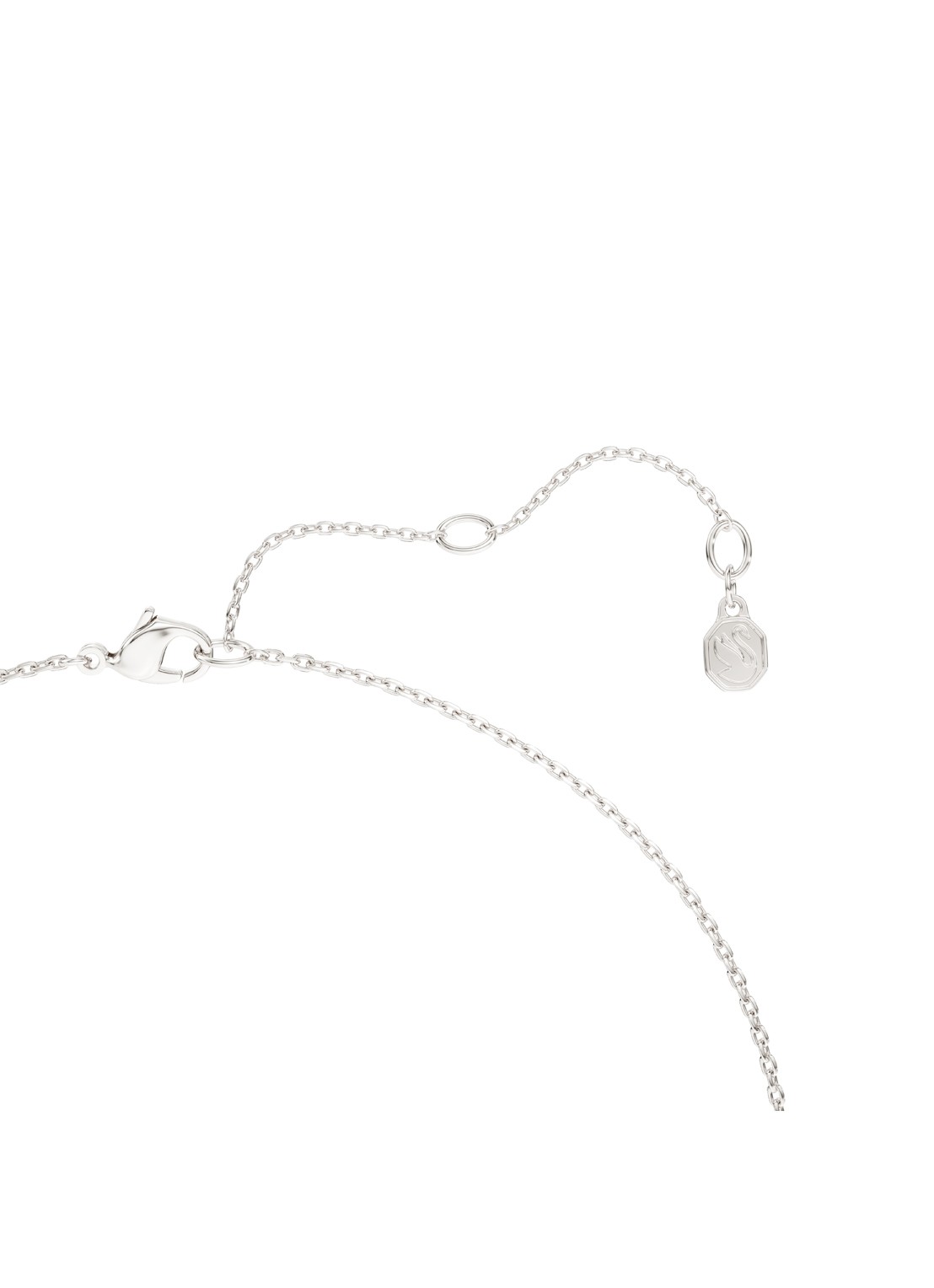 Swarovski Classica ketting met kristal - detail 3 zilver