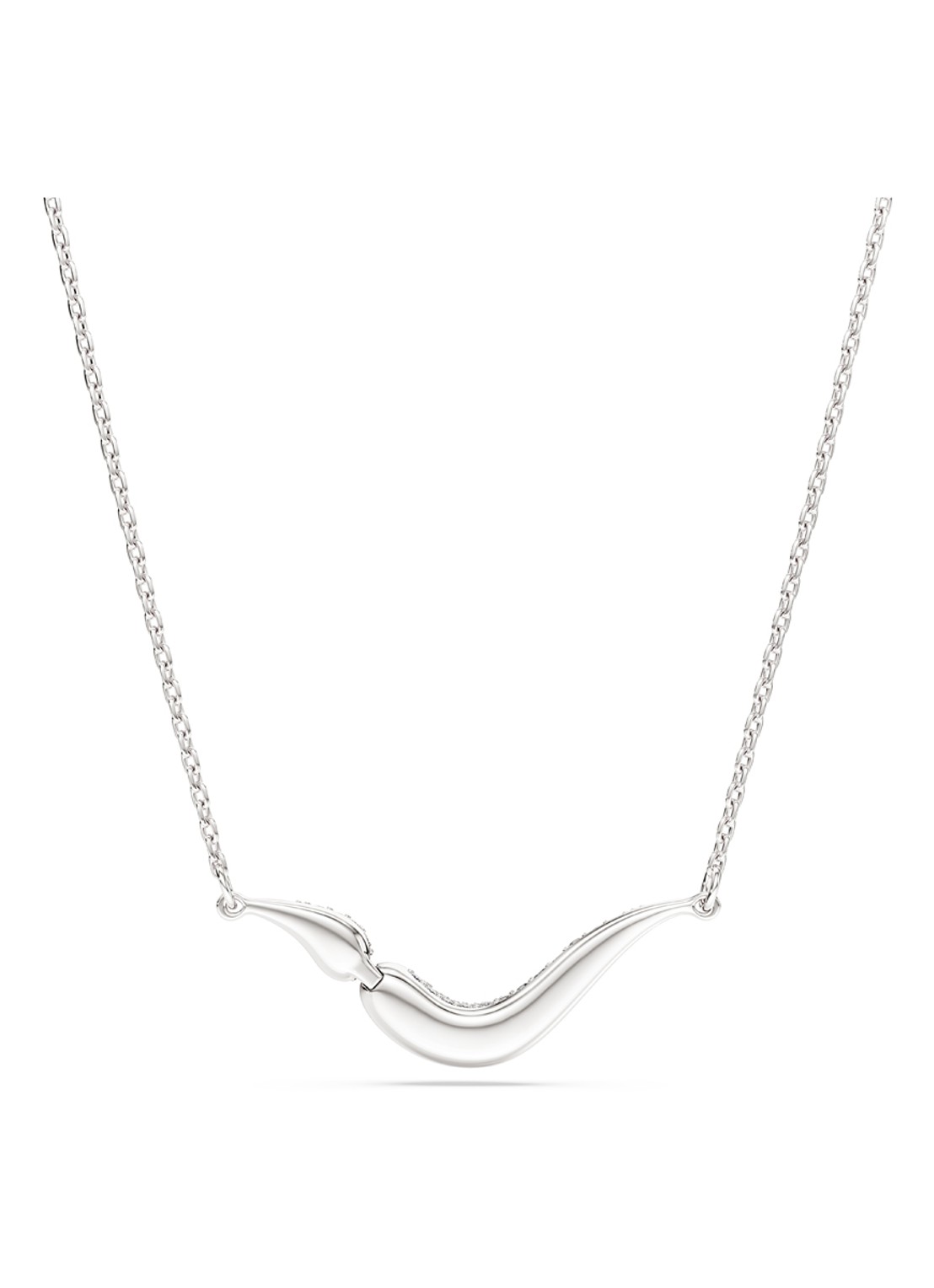Swarovski Classica ketting met kristal - detail 4 zilver
