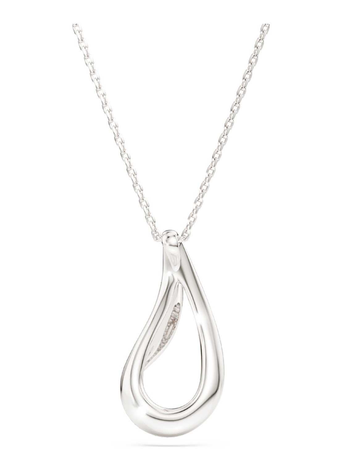 Swarovski Classica ketting met kristal - detail 4 zilver