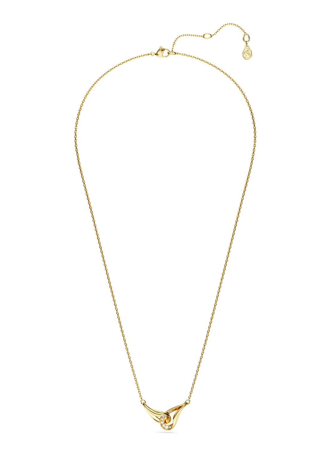 Swarovski Classica ketting verguld  - detail 2 goud