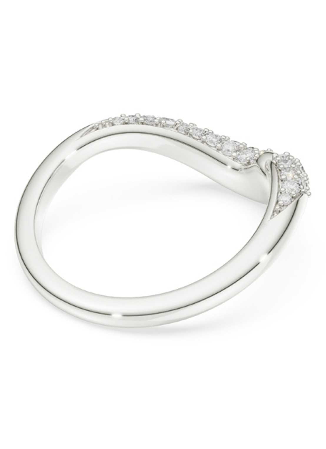 Swarovski Classica ring met kristal 52 - detail 3 zilver