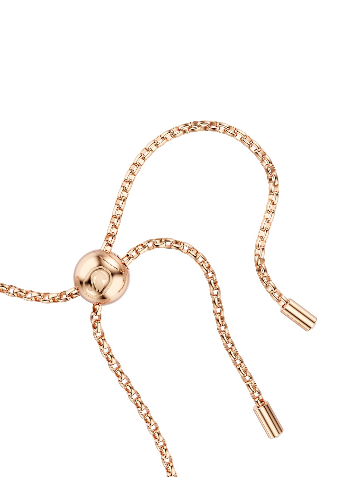 Swarovski Constella armband met imitatieparel M - detail 2 roségoud