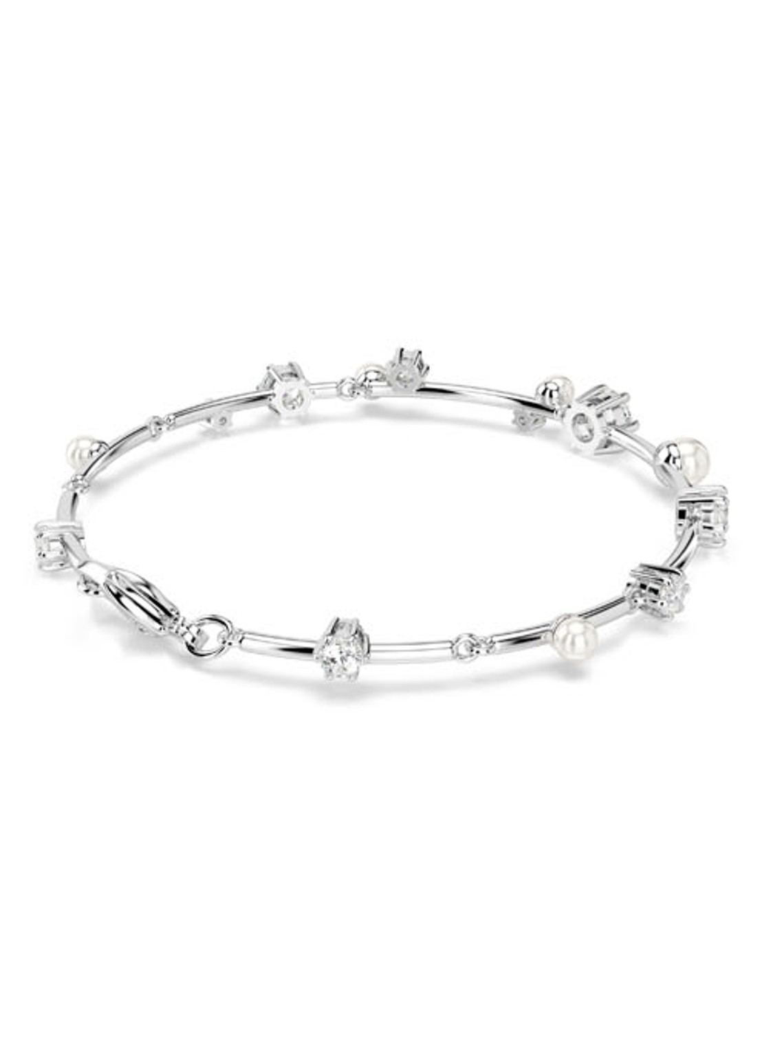 Swarovski Constella armband met kristal M  - detail 5 zilver