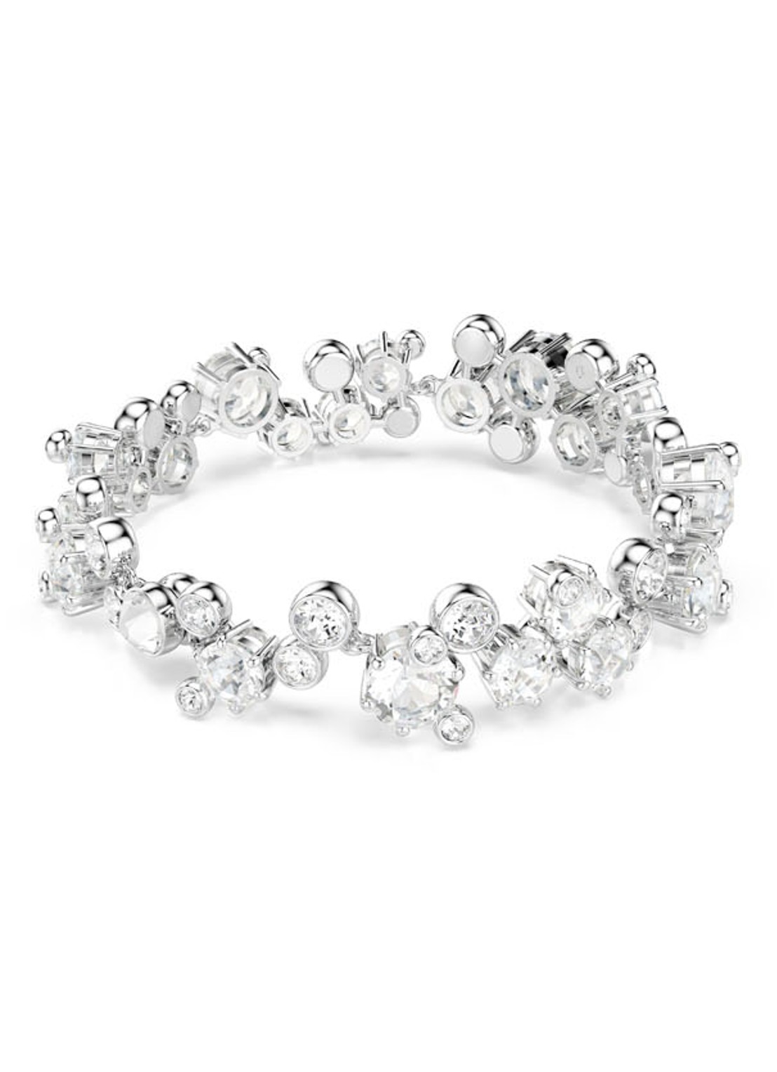 Swarovski Constella armband met kristal M - detail 4 zilver