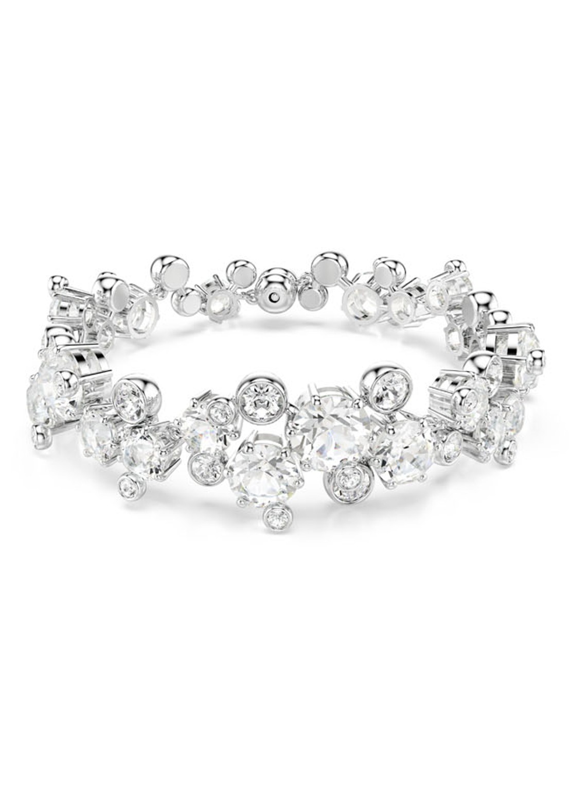 Swarovski Constella armband met kristal M - voorkant 5 zilver