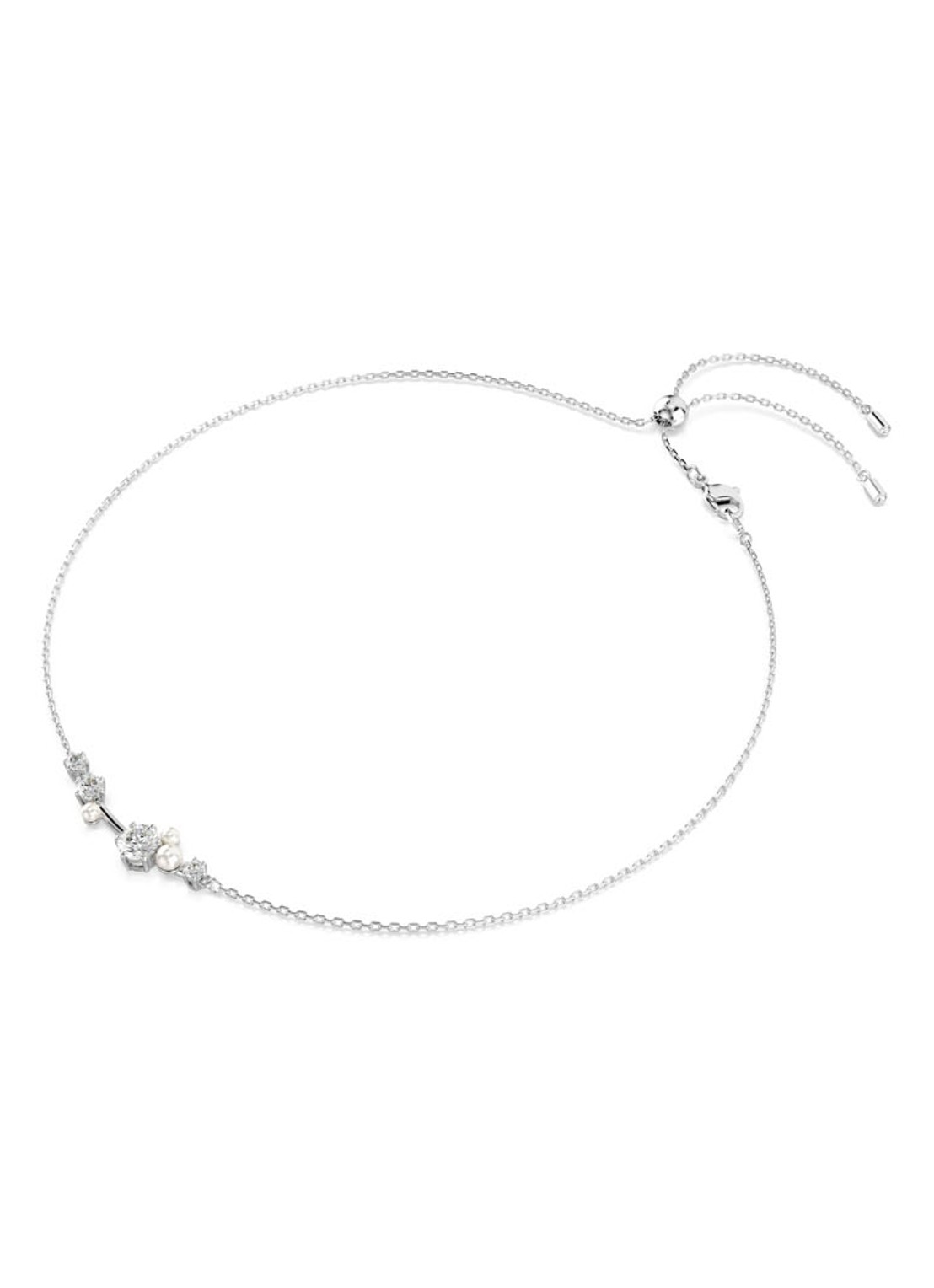 Swarovski Constella ketting met kristal - detail zilver