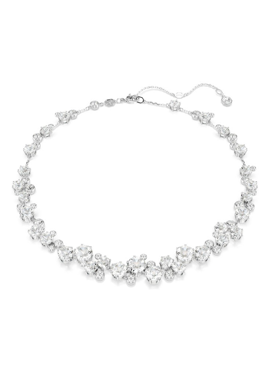 Swarovski Constella ketting met kristal - voorkant zilver