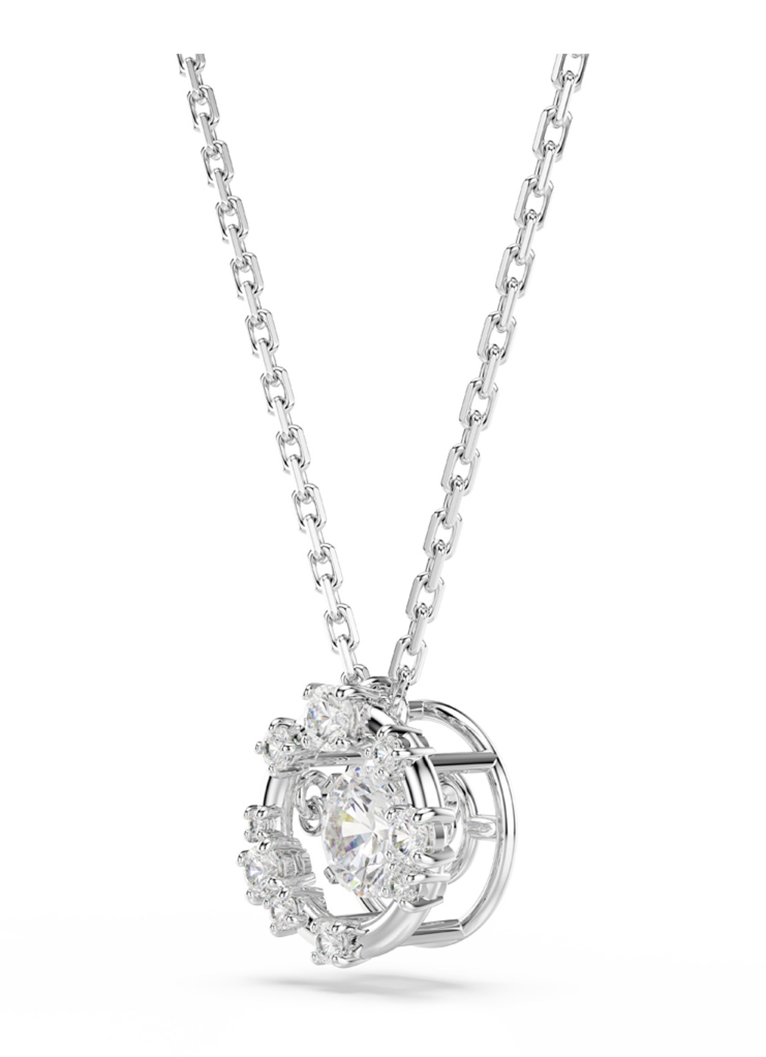 Swarovski Constella ketting met kristal - detail 2 zilver