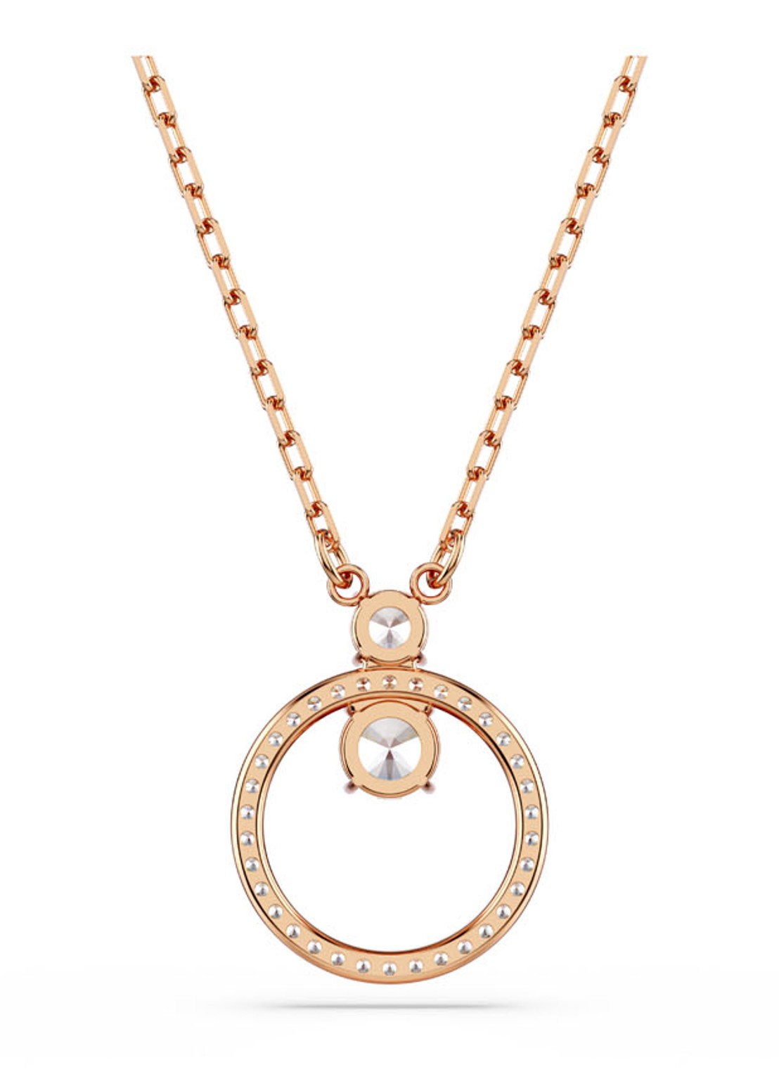 Swarovski Constella ketting met zirkonia - detail 3 roségoud