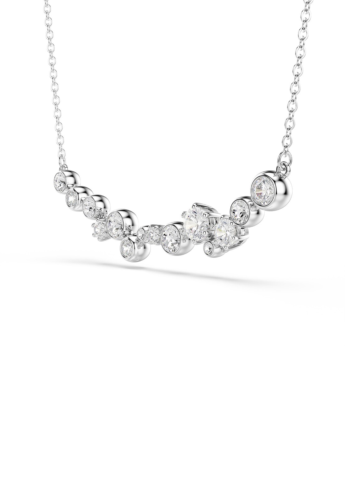 Swarovski Constella ketting met zirkonia - detail 4 zilver