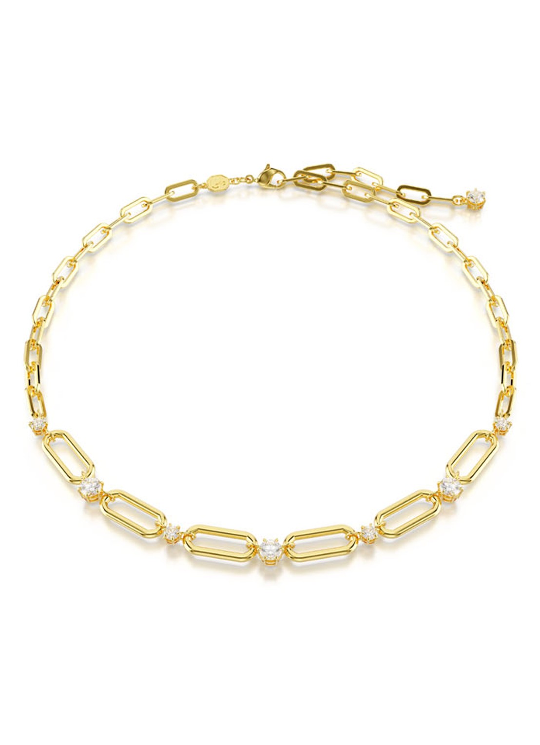 Swarovski Constella ketting verguld - voorkant goud