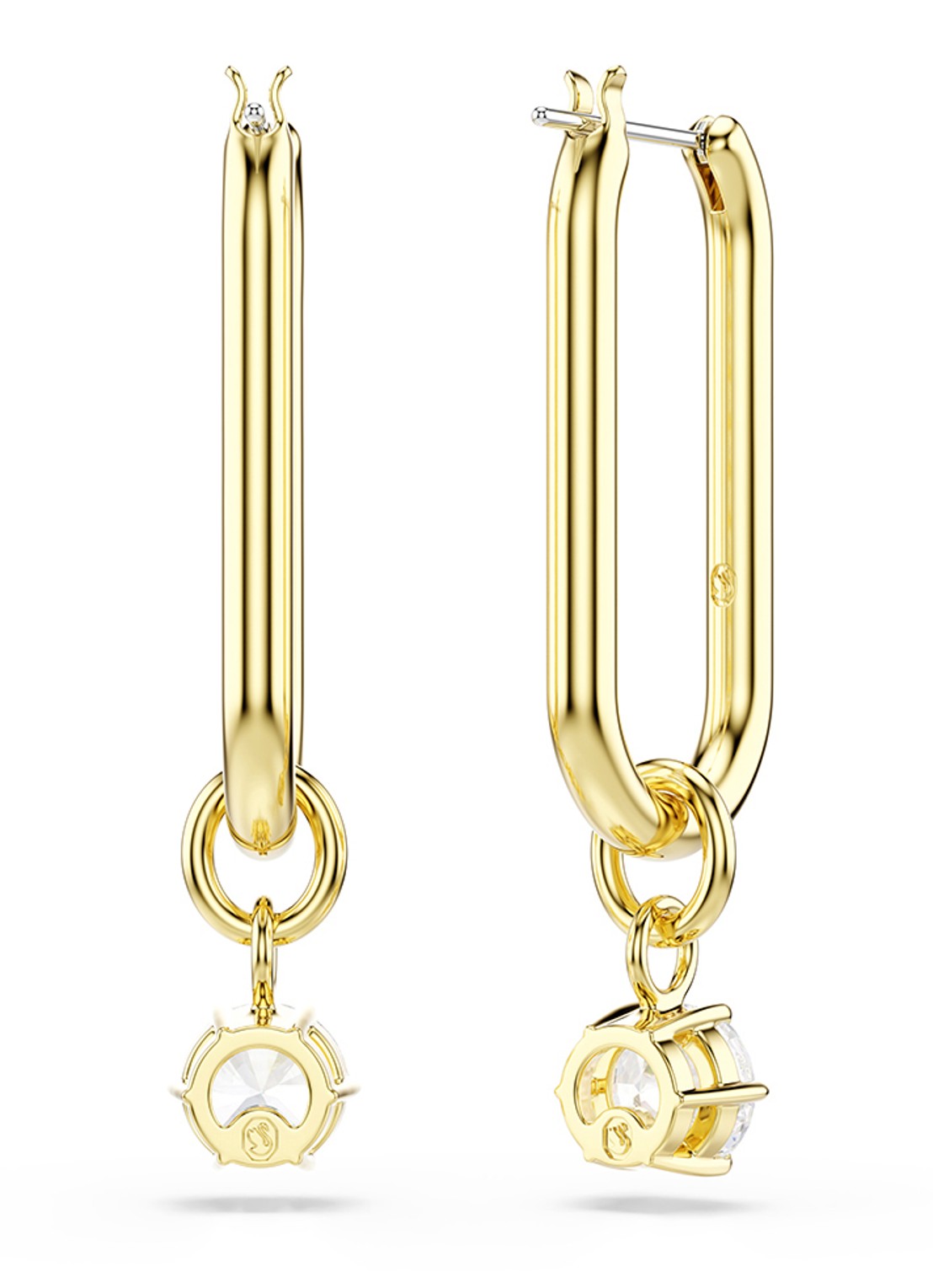 Swarovski Constella oorhangers met zirkonia - detail 3 goud