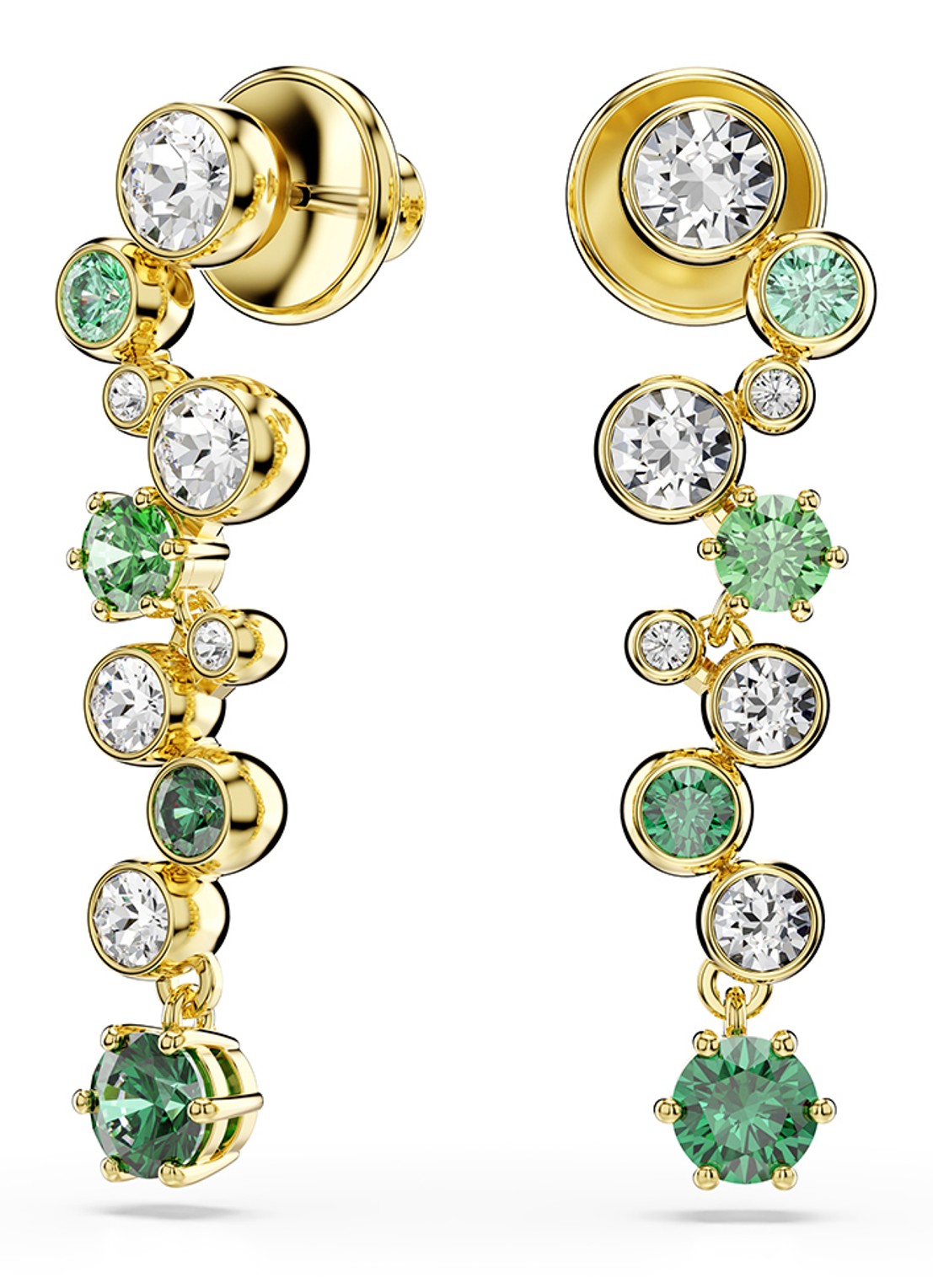 Swarovski Constella oorhangers met zirkonia - detail 3 goud