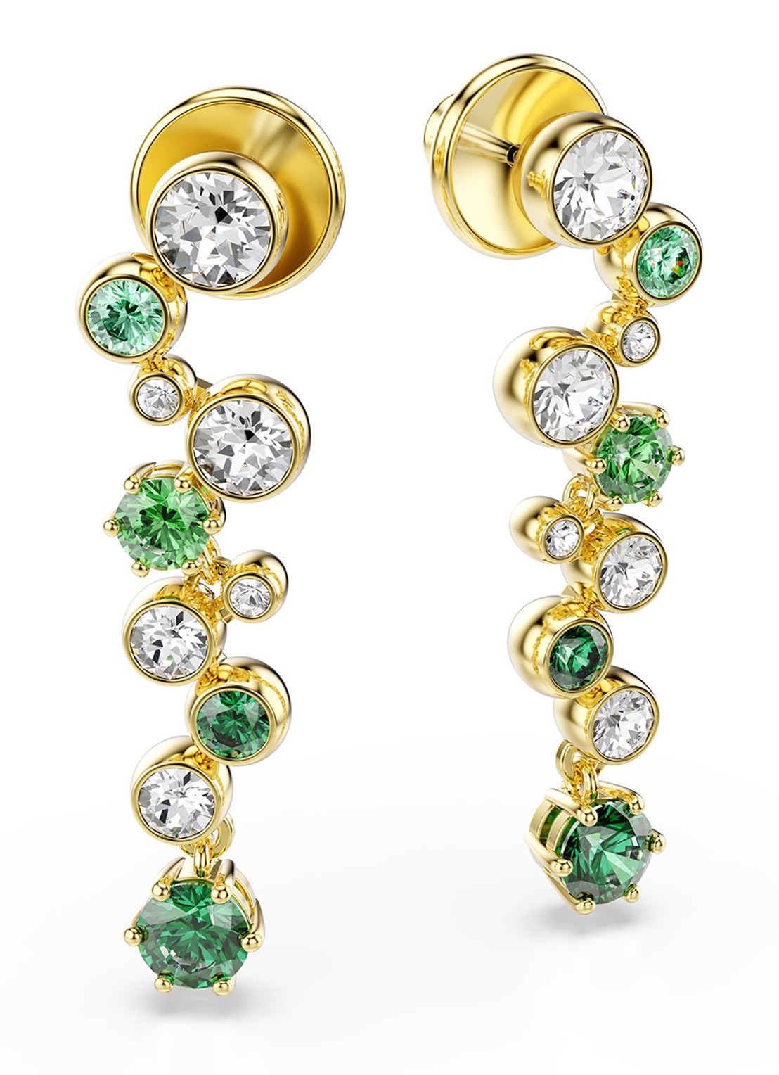Swarovski Constella oorhangers met zirkonia - detail 4 goud