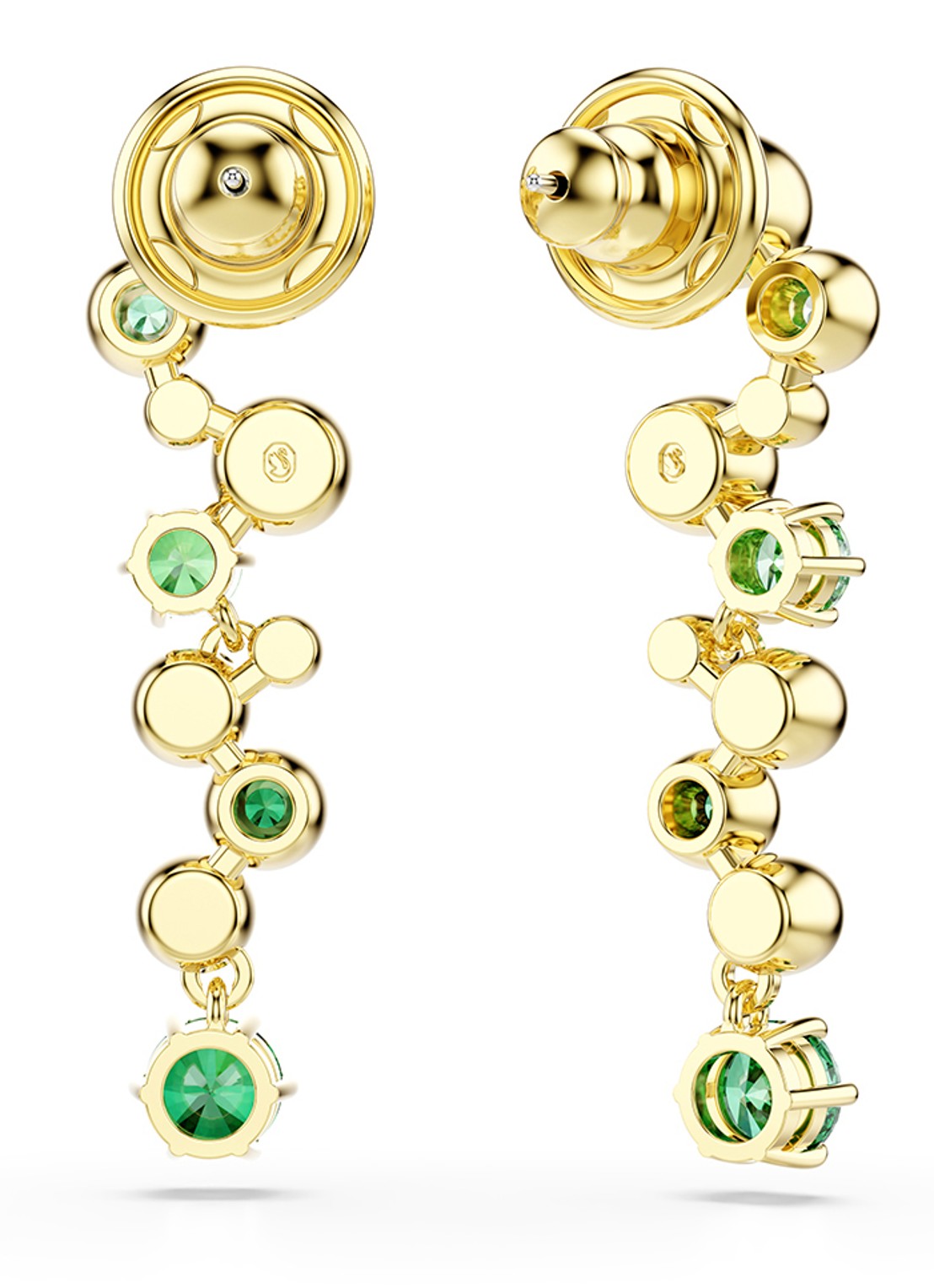 Swarovski Constella oorhangers met zirkonia - detail 5 goud