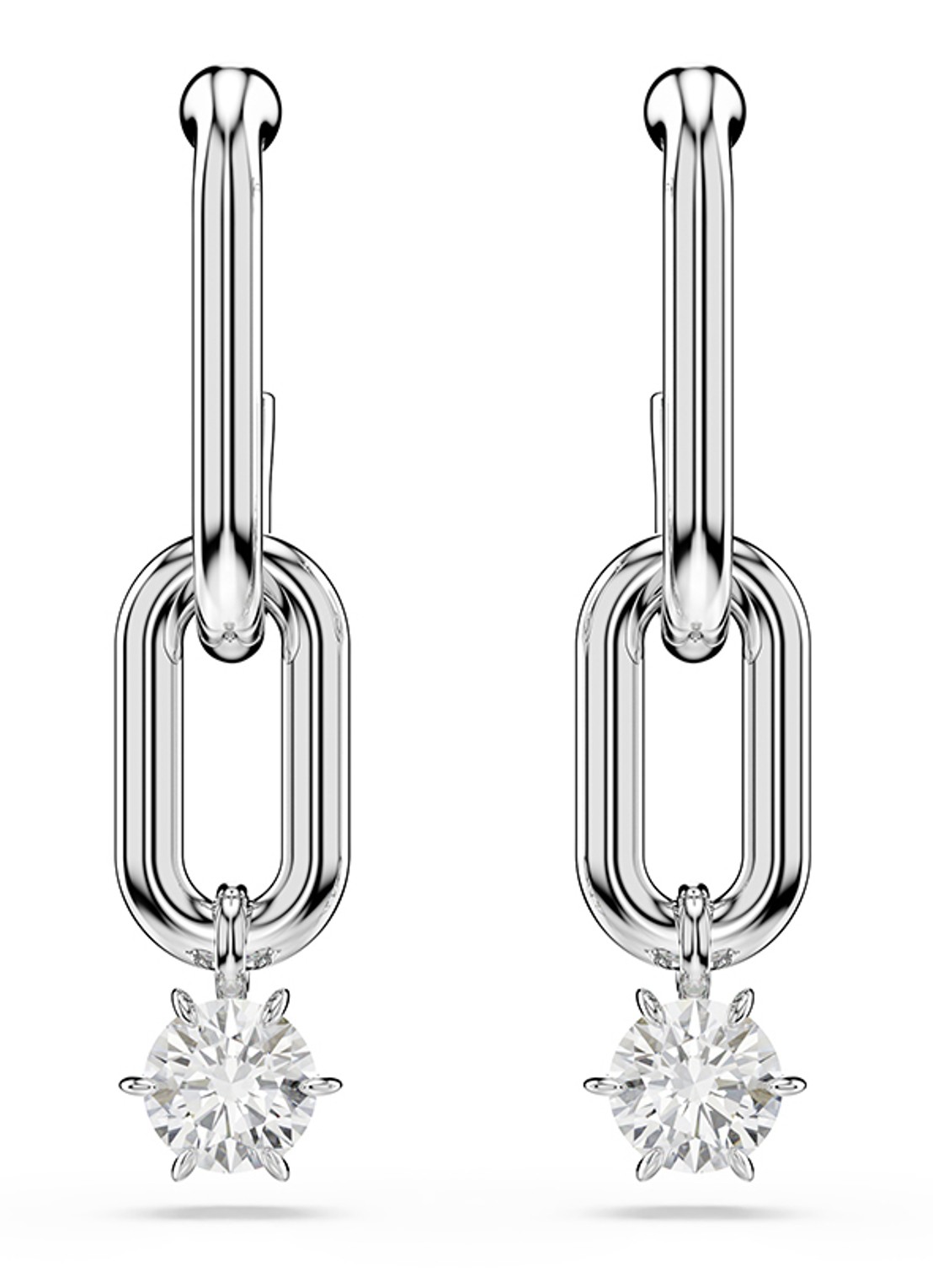 Swarovski Constella oorstekers met zirkonia - detail 3 zilver