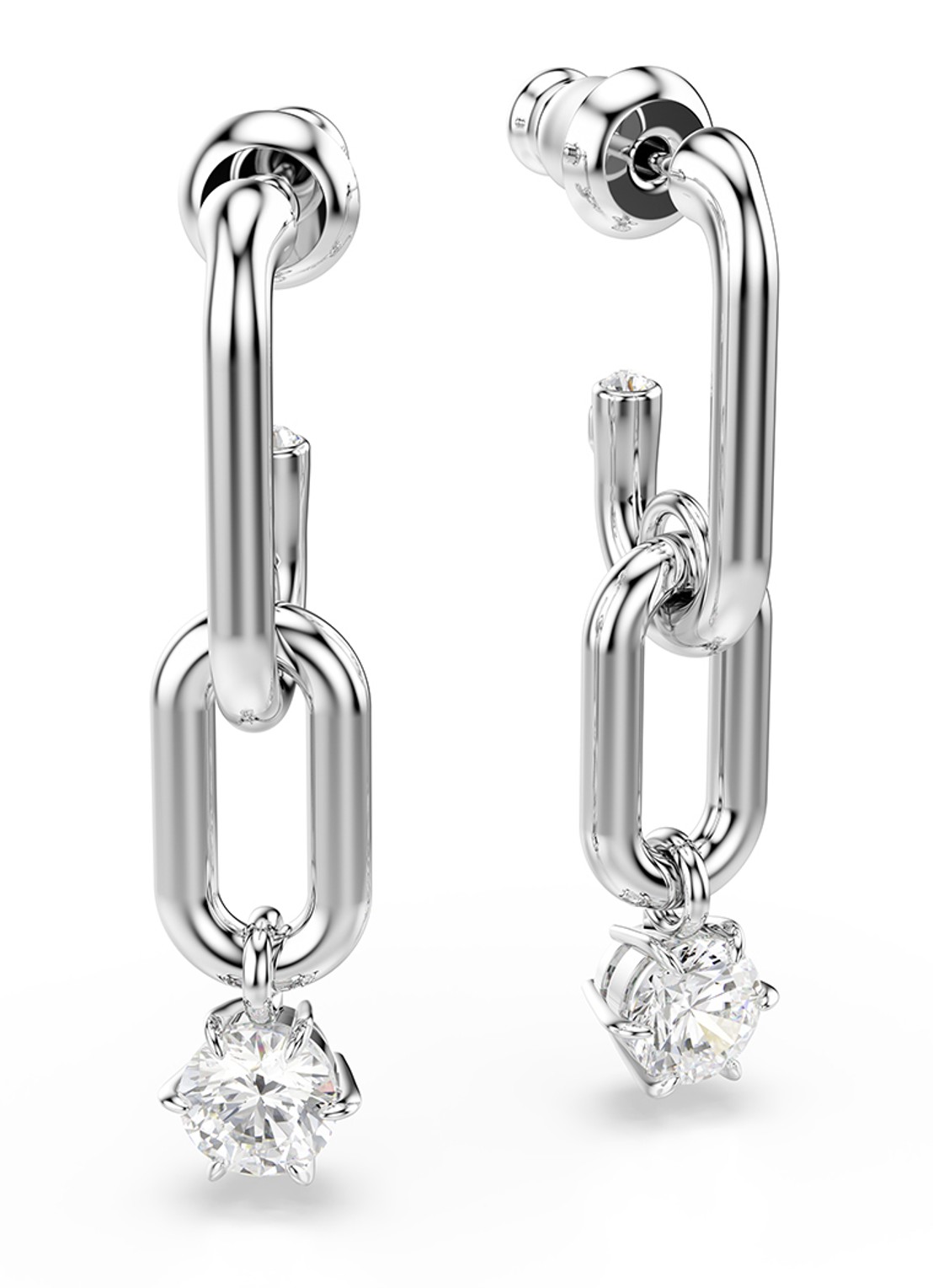 Swarovski Constella oorstekers met zirkonia - detail 4 zilver