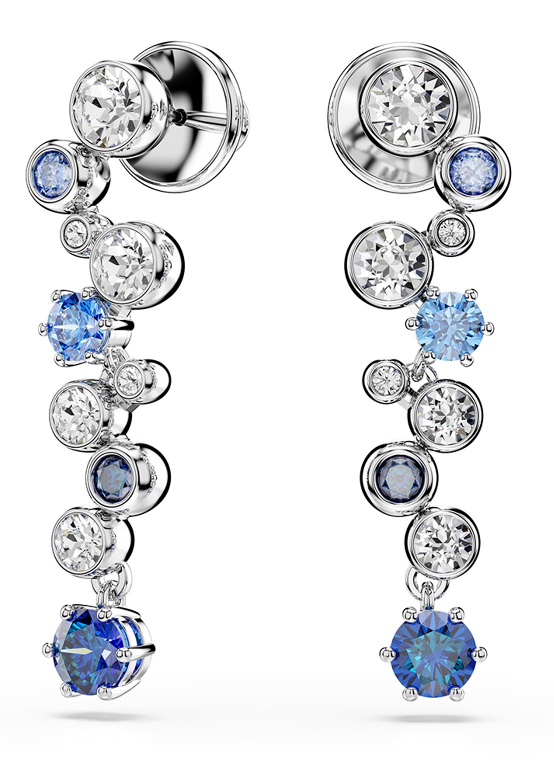 Swarovski Constella oorstekers met zirkonia - detail 3 zilver