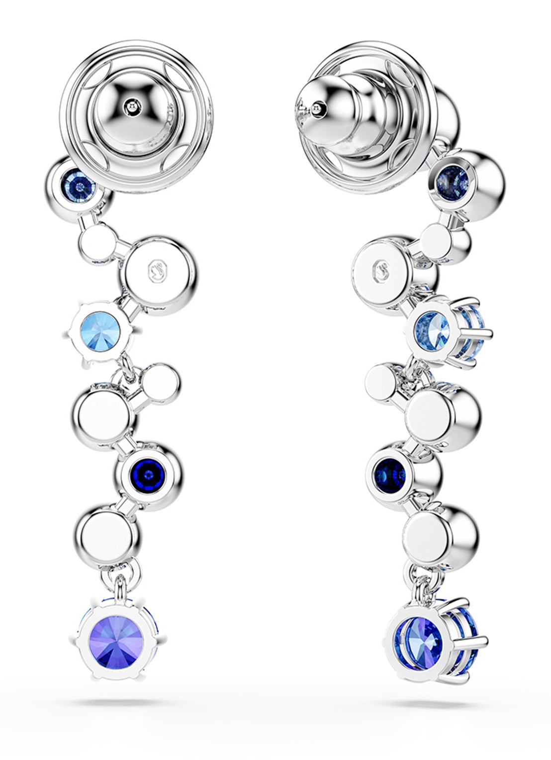Swarovski Constella oorstekers met zirkonia - detail 5 zilver