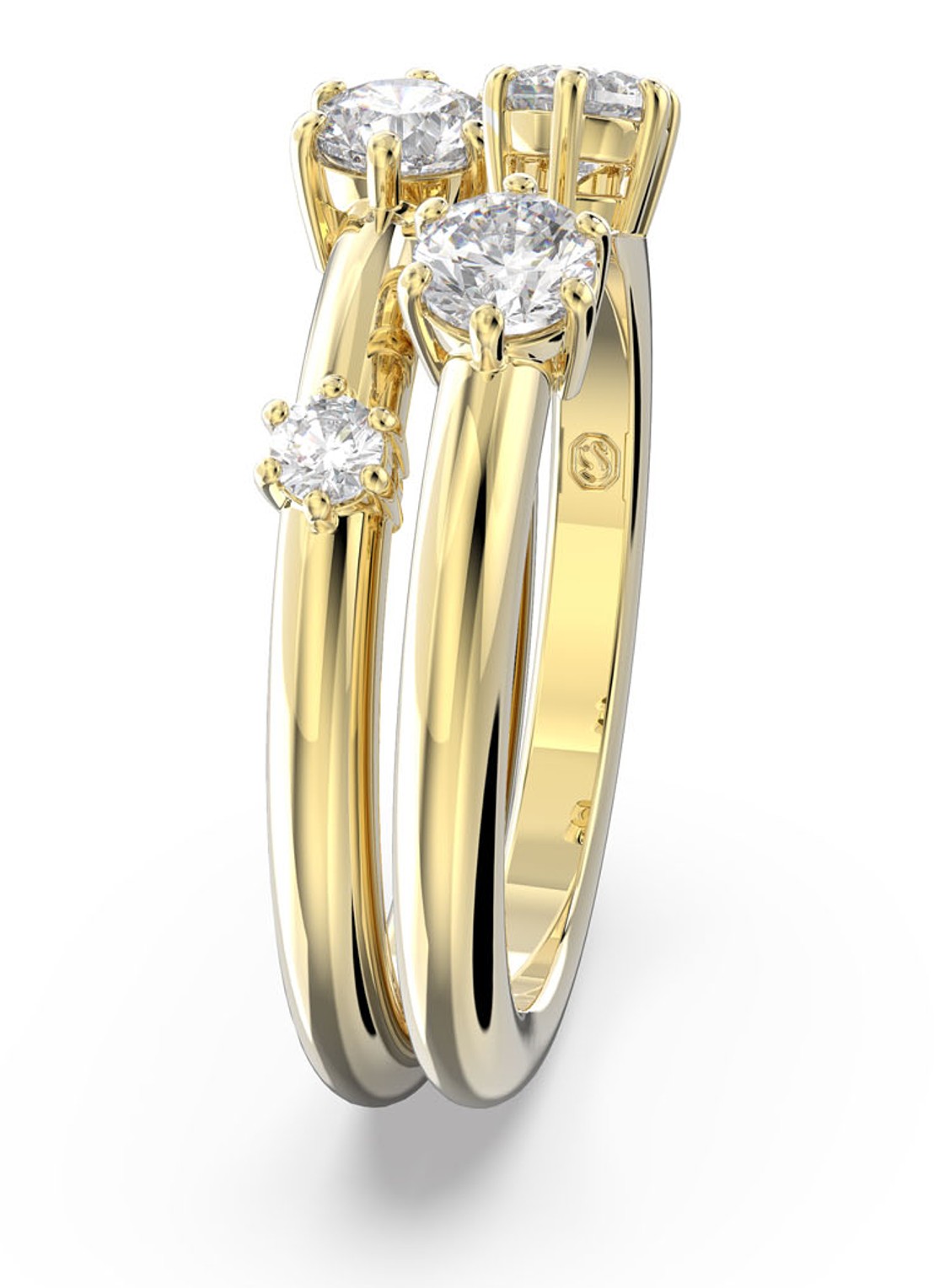 Swarovski Constella ring met kristal - detail 7 goud