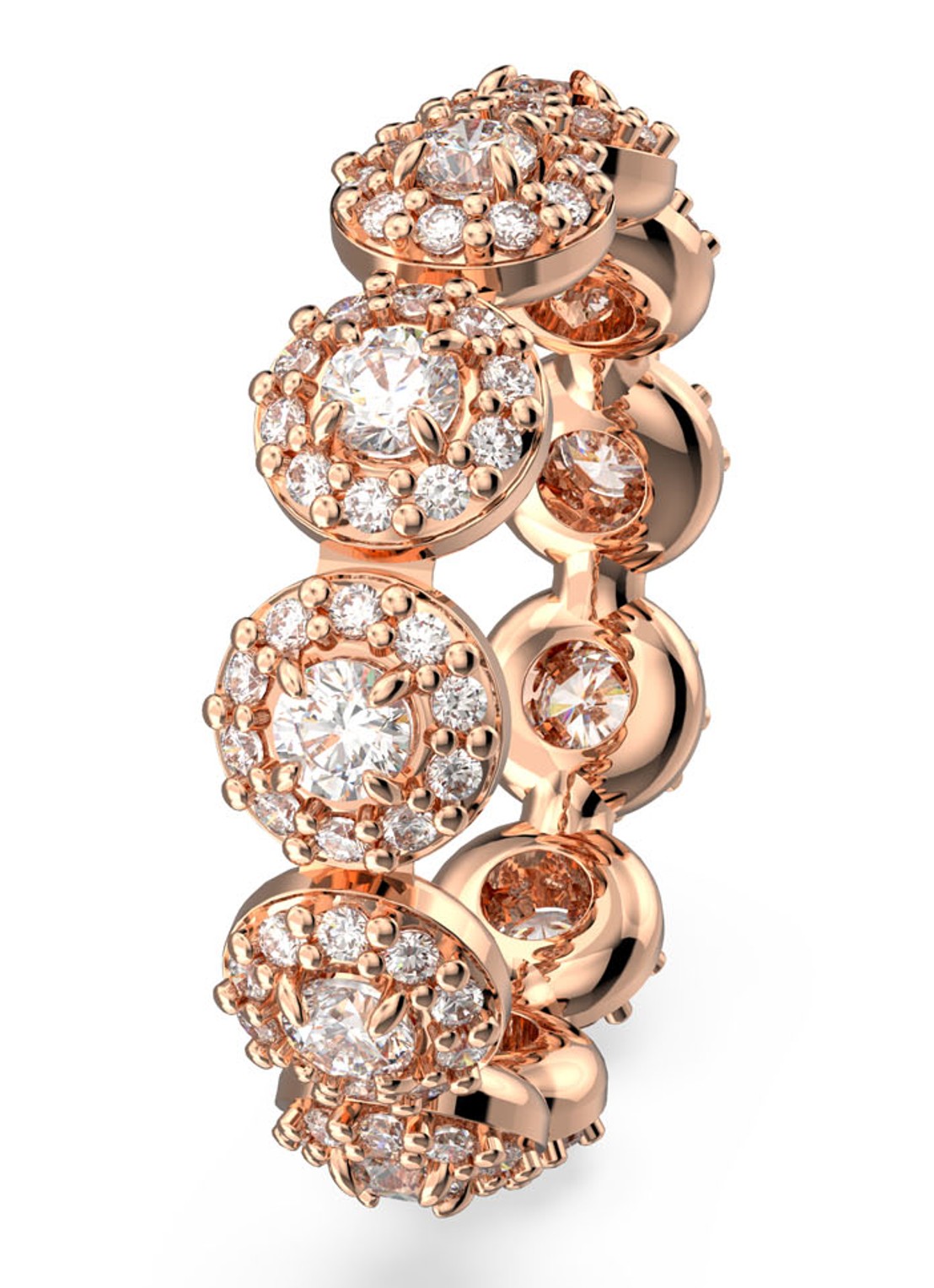 Swarovski Constella ring met kristal - detail 7 roségoud