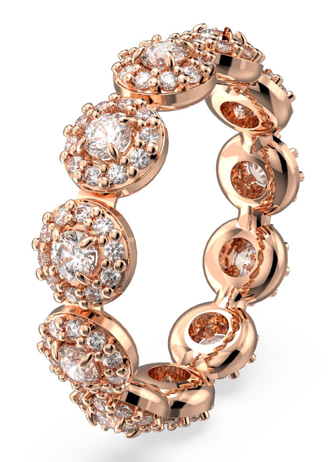 Swarovski Constella ring met kristal - detail 8 roségoud