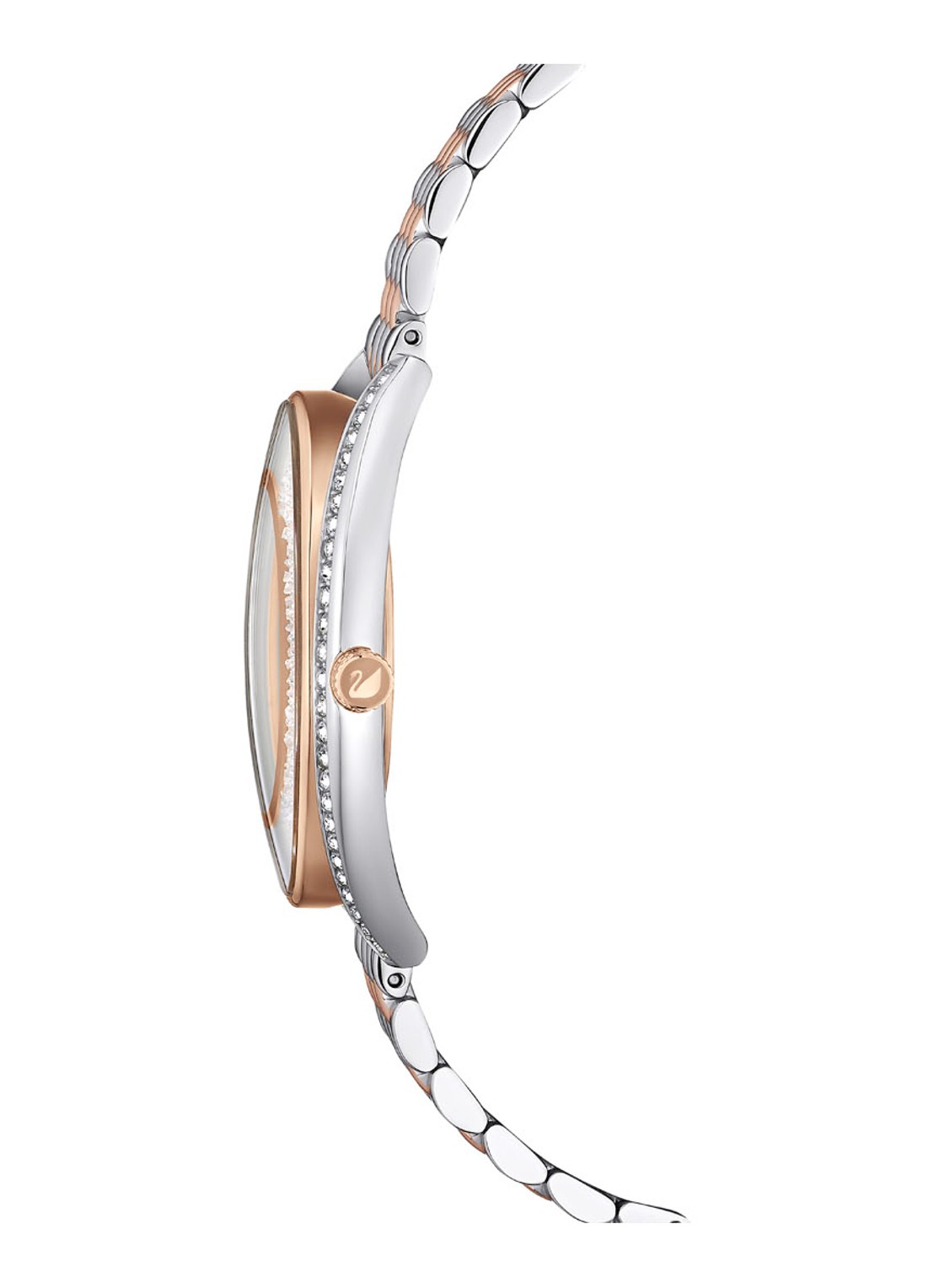 Swarovski Cry Aura horloge 5644075 - detail zilver