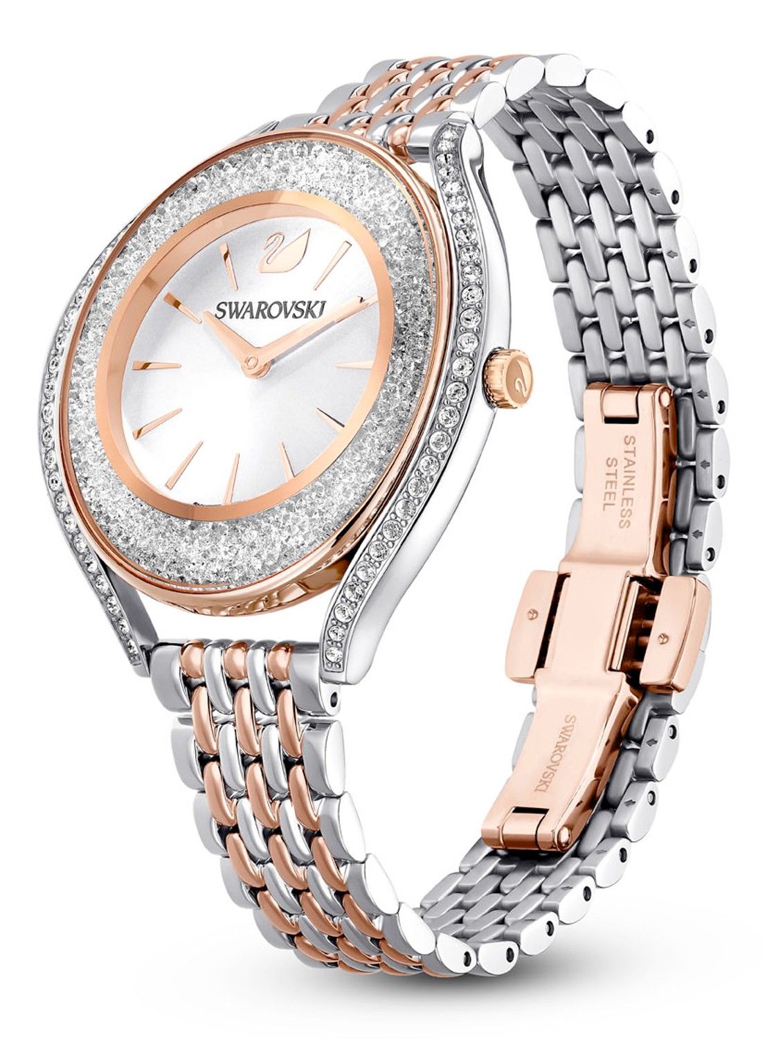 Swarovski Cry Aura horloge 5644075 - voorkant 6 zilver