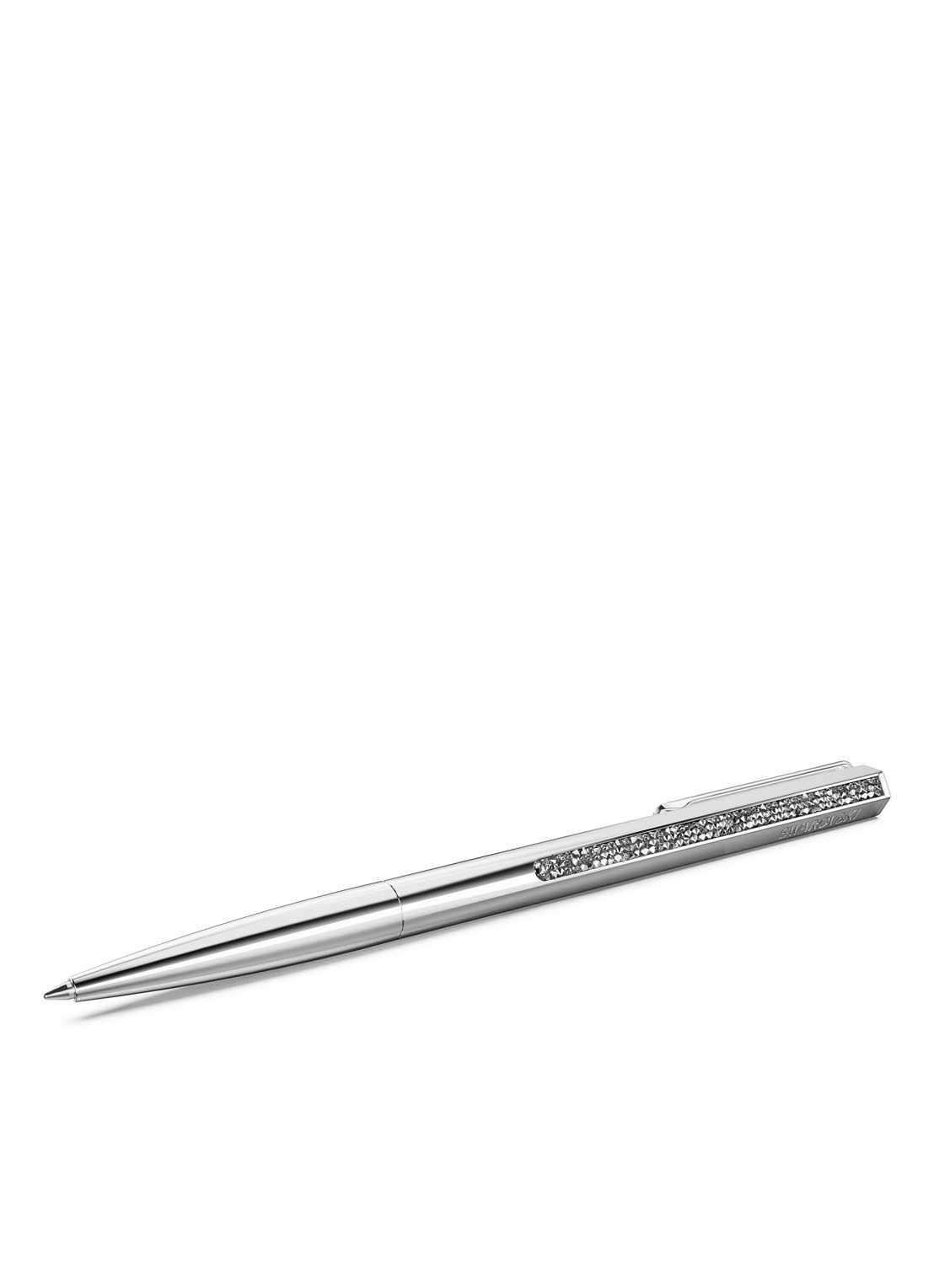 Swarovski Crystal Shimmer pen met kristal - voorkant zilver