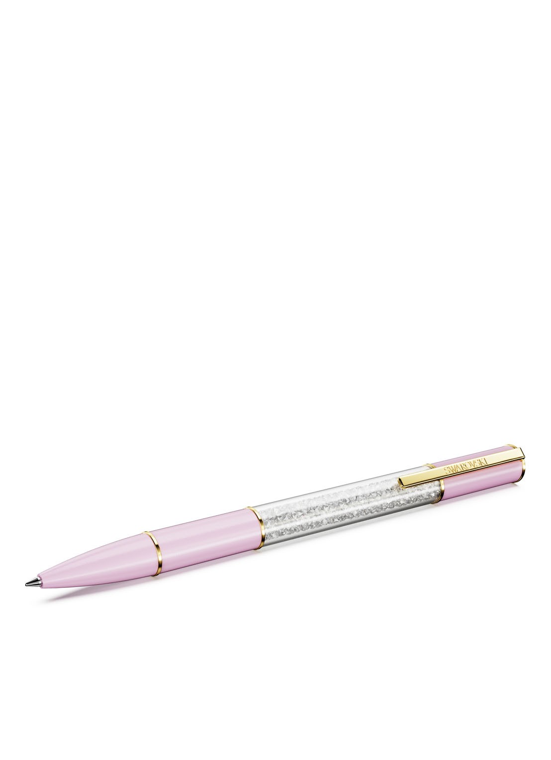 Swarovski Crystalline Lustre pen met kristal - voorkant lichtroze