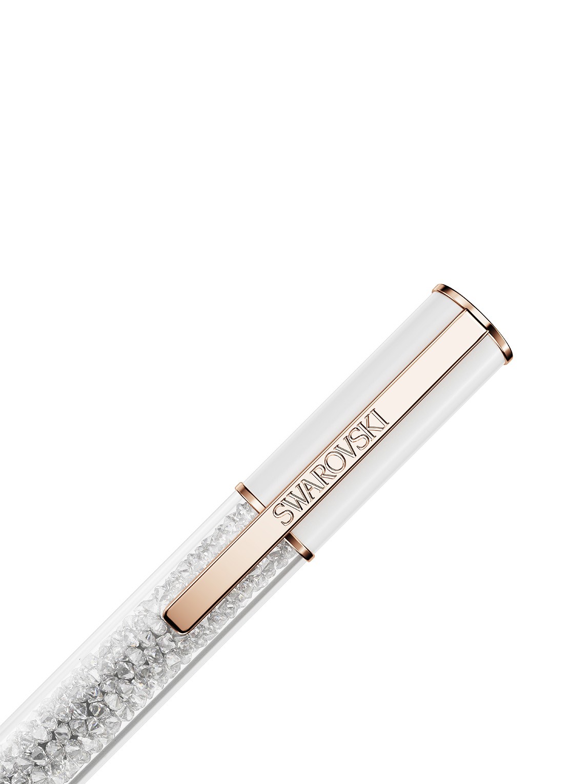 Swarovski Crystalline Lustre pen met kristal - detail 3 zilver