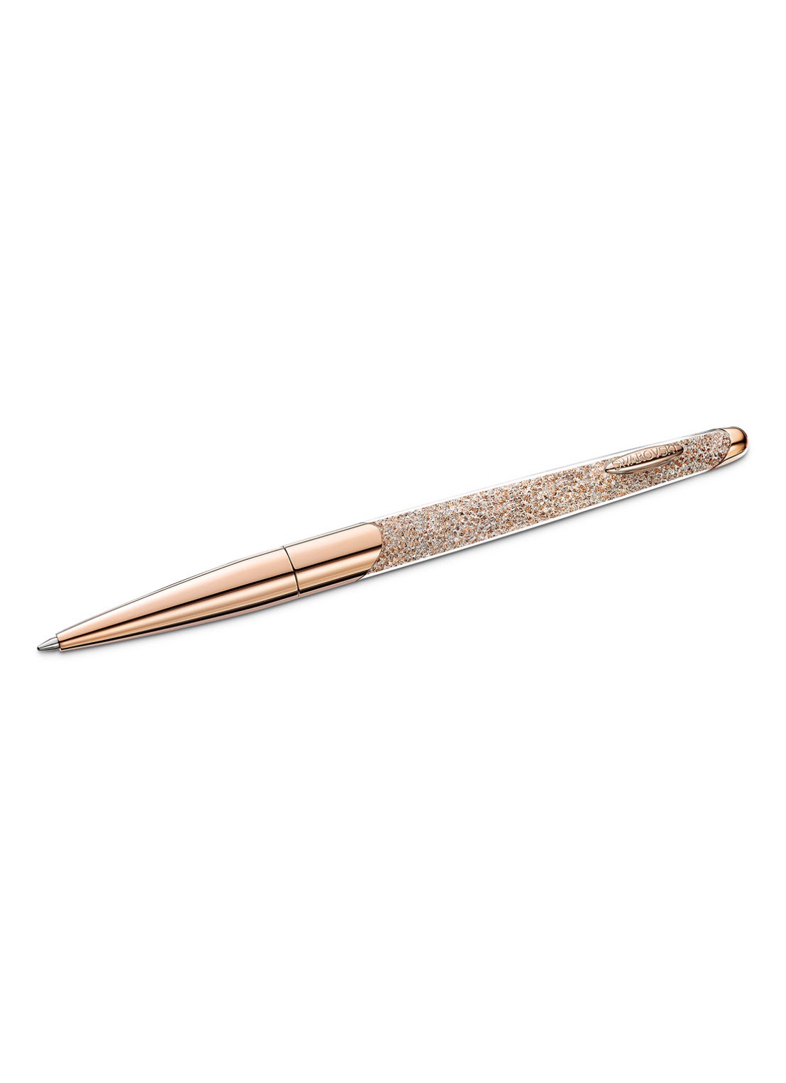 Swarovski Crystalline Nova pen met Swarovski kristal - voorkant roségoud