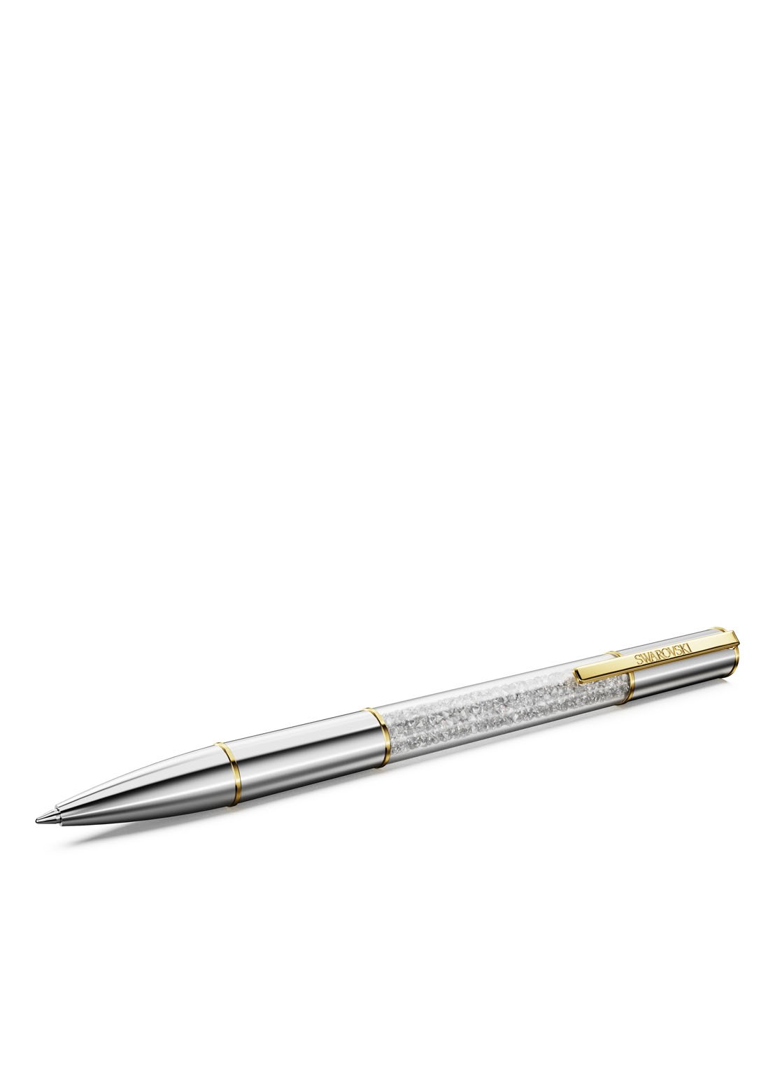 Swarovski Crystalline pen met kristal - voorkant zilver