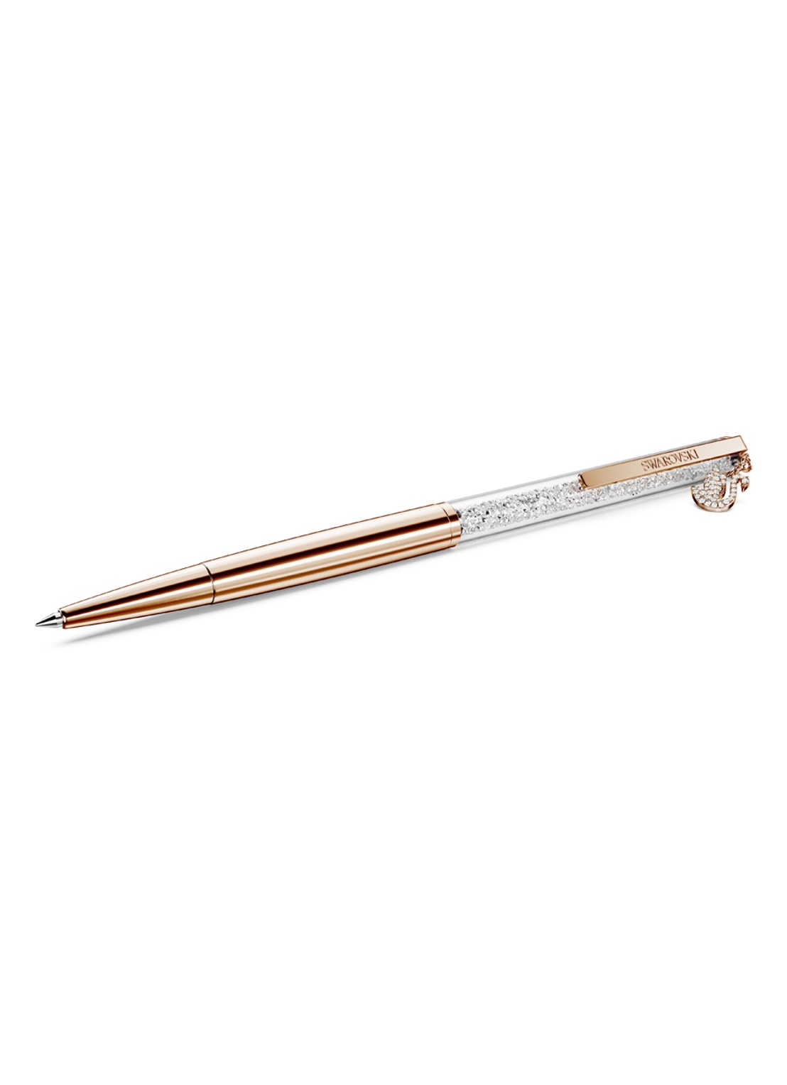Swarovski Crystalline pen met Swarovski kristal - voorkant 4 roségoud