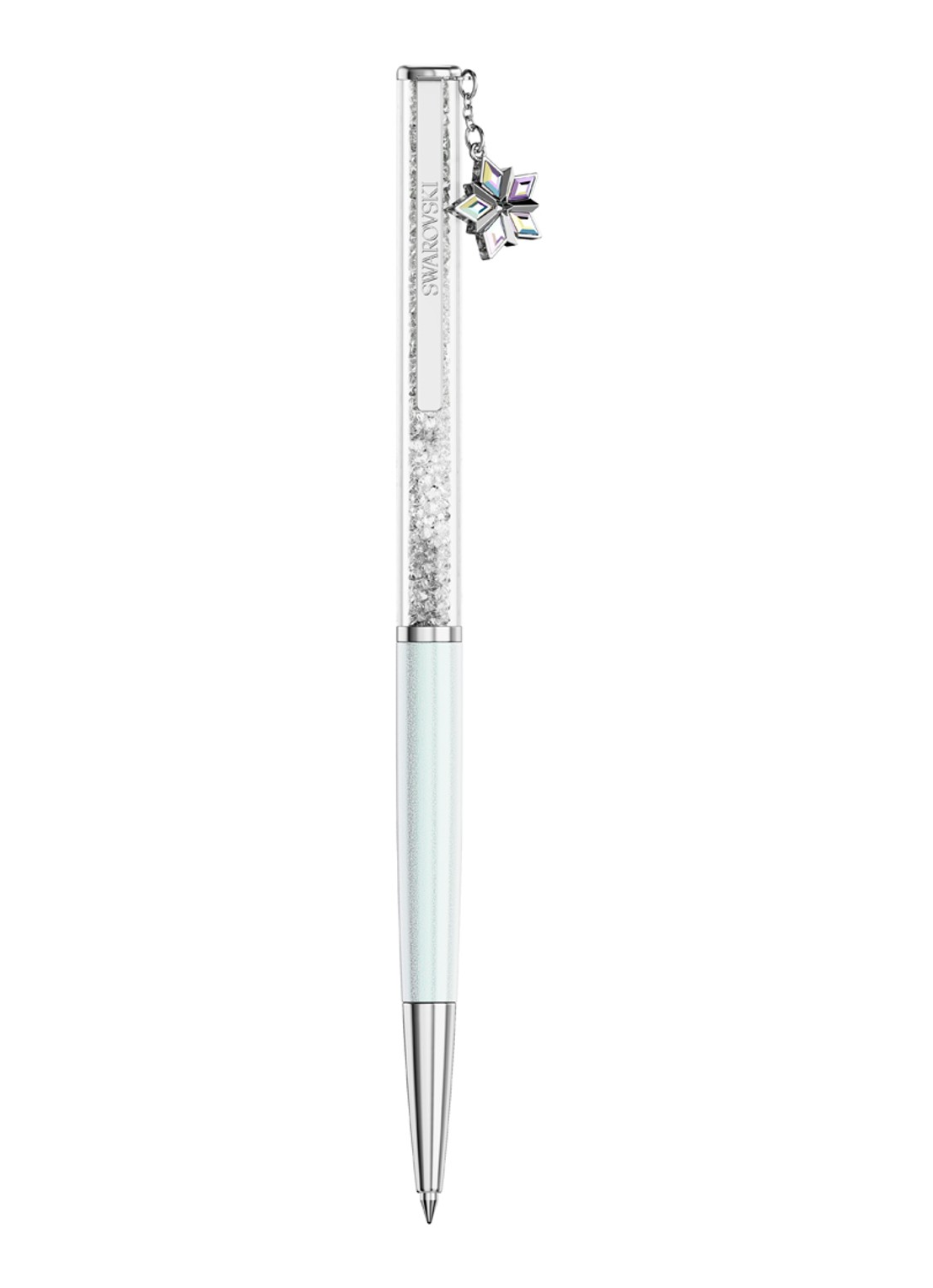 Swarovski Crystalline pen met Swarovski kristal - detail 2 zilver