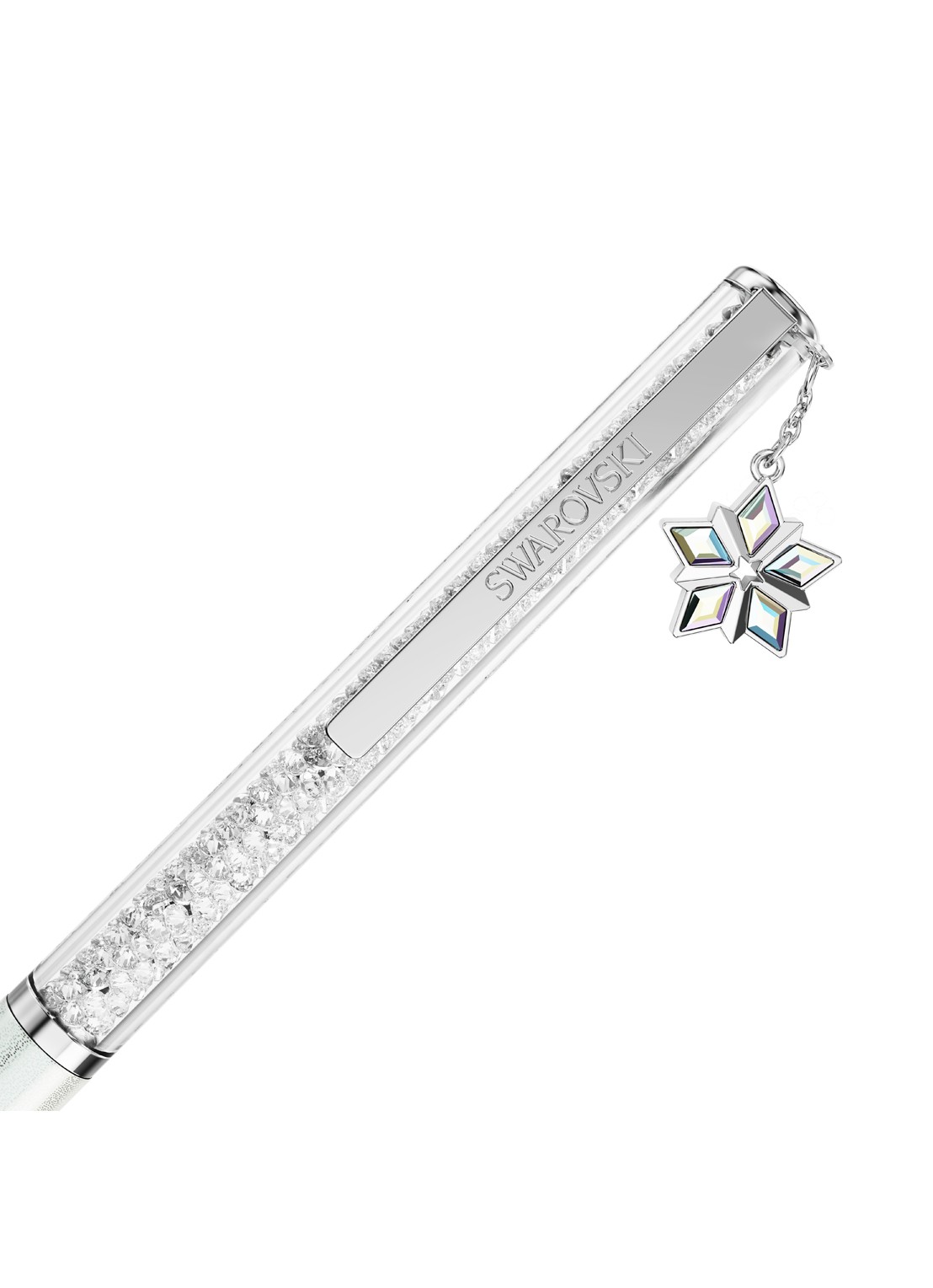 Swarovski Crystalline pen met Swarovski kristal - detail 3 zilver
