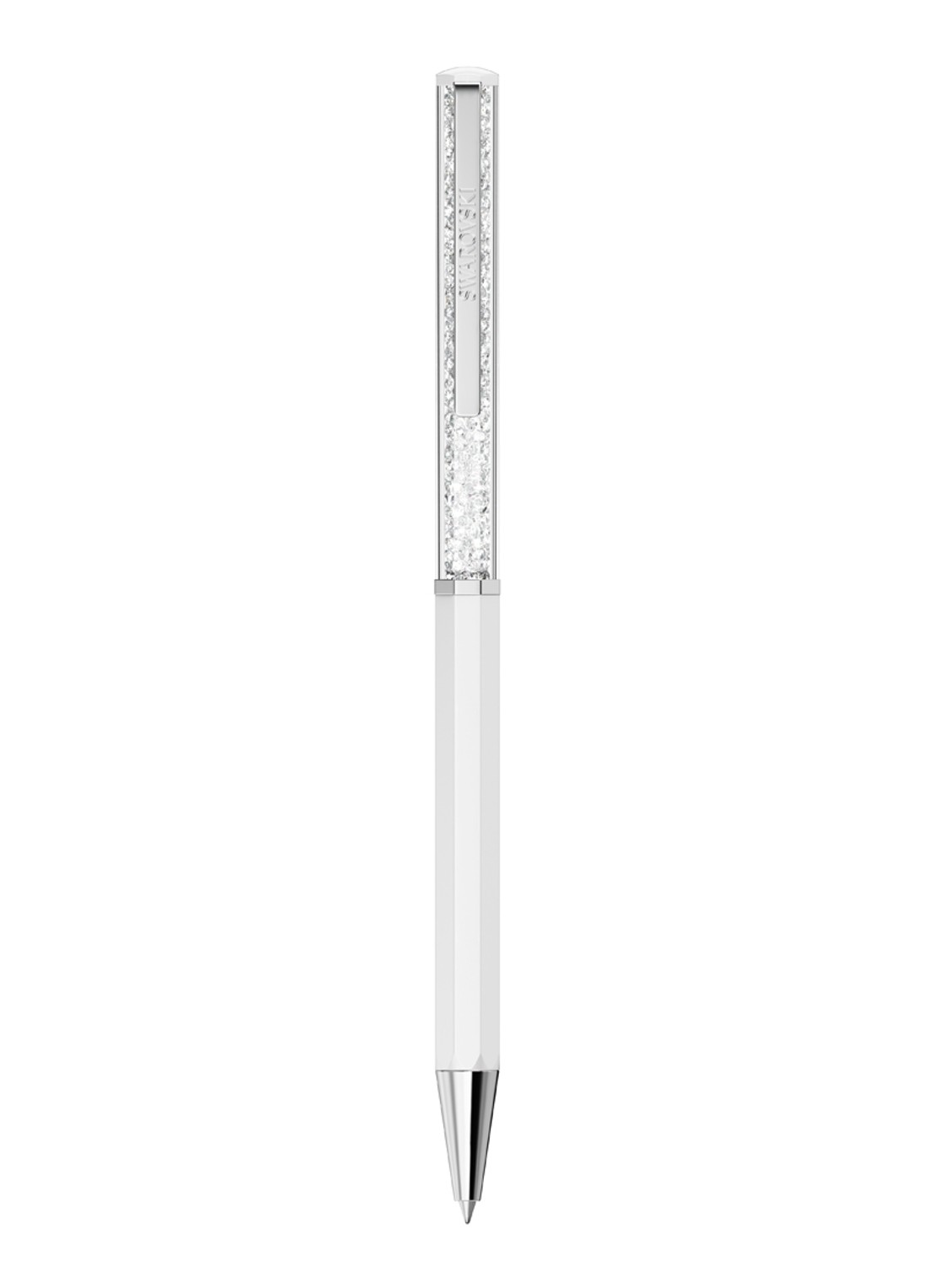 Swarovski Crystalline pen met Swarovski kristal - detail 2 wit